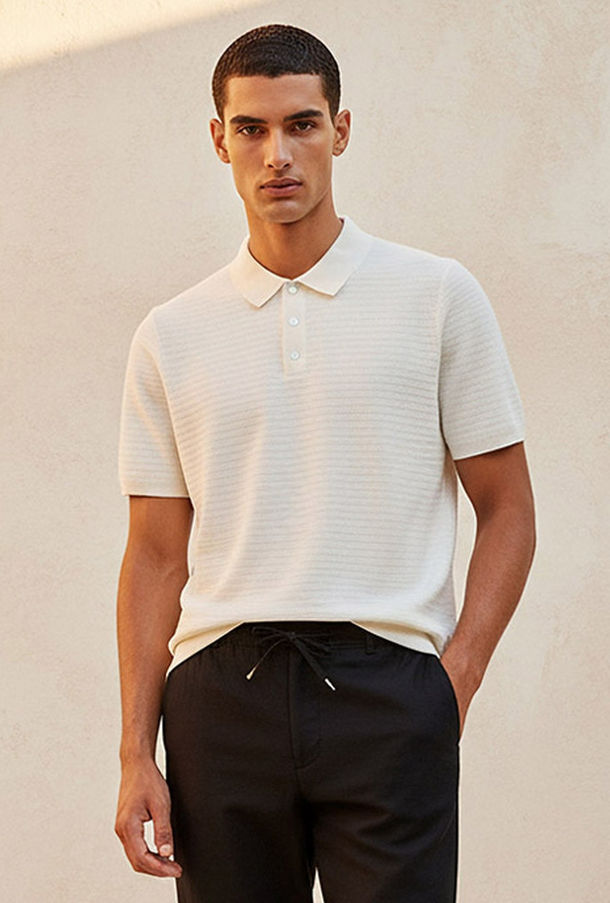 Splash Smart Short Sleeves Textured Polo T-shirt-men-clothing-tshirtsandpolos-image-1