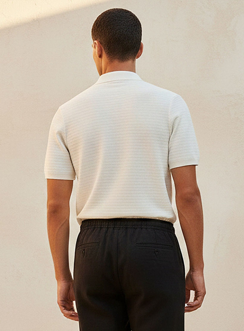 Splash Smart Short Sleeves Textured Polo T-shirt-men-clothing-tshirtsandpolos-polos-image-4