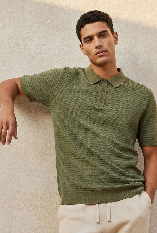 Splash Smart Short Sleeves Textured Polo T-shirt-men-clothing-tshirtsandpolos-image-1