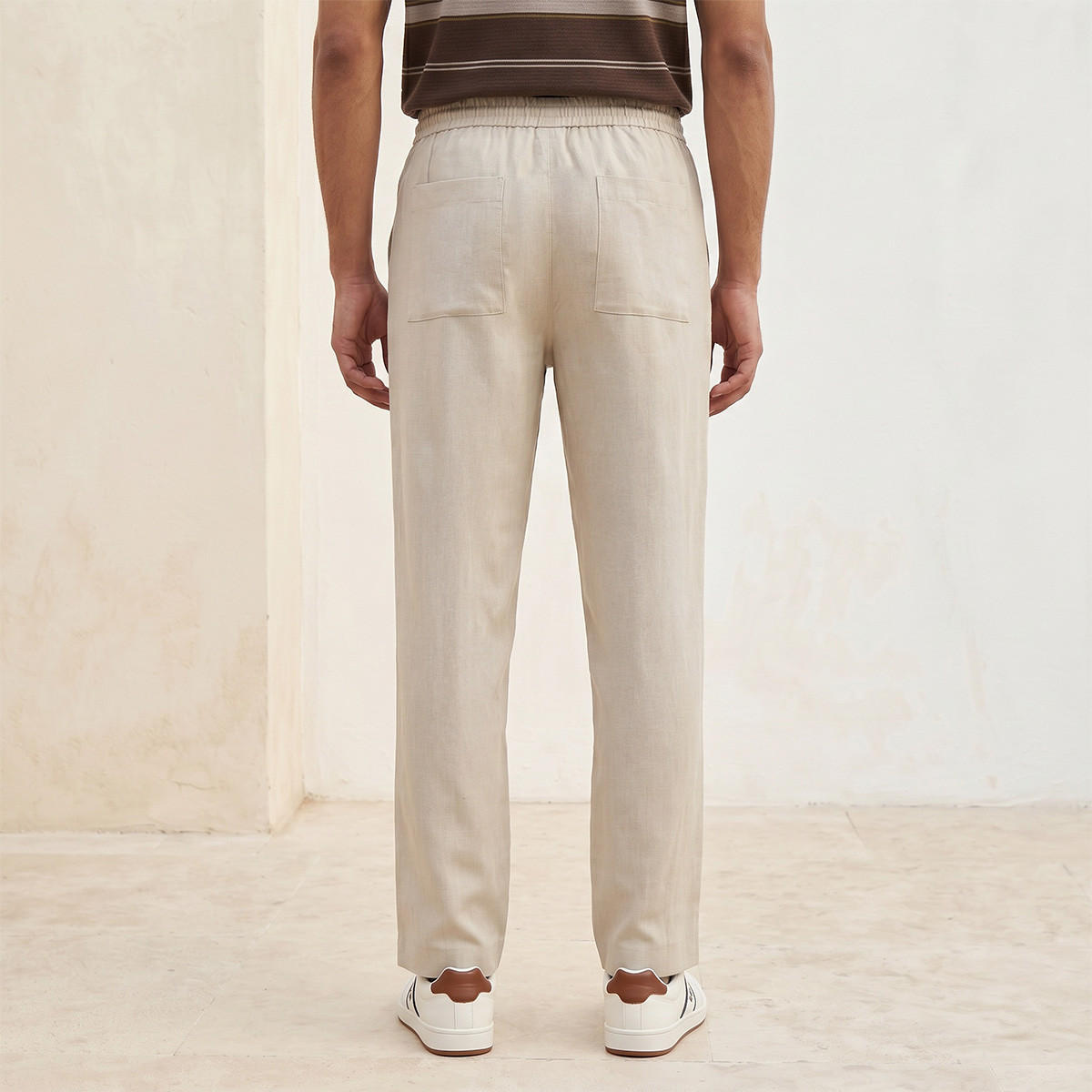 Splash Smart Regular Fit Twill Trousers-men-clothing-trousersandchinos-trousers-image-4