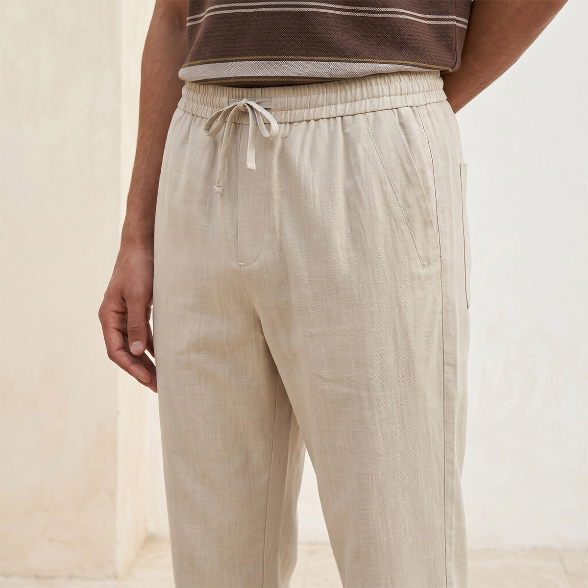 Splash Smart Regular Fit Twill Trousers-men-clothing-trousersandchinos-trousers-image-5