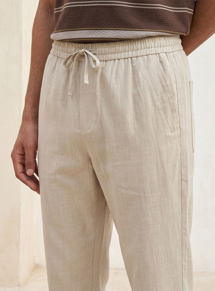 Splash Smart Regular Fit Twill Trousers-men-clothing-trousersandchinos-trousers-image-5