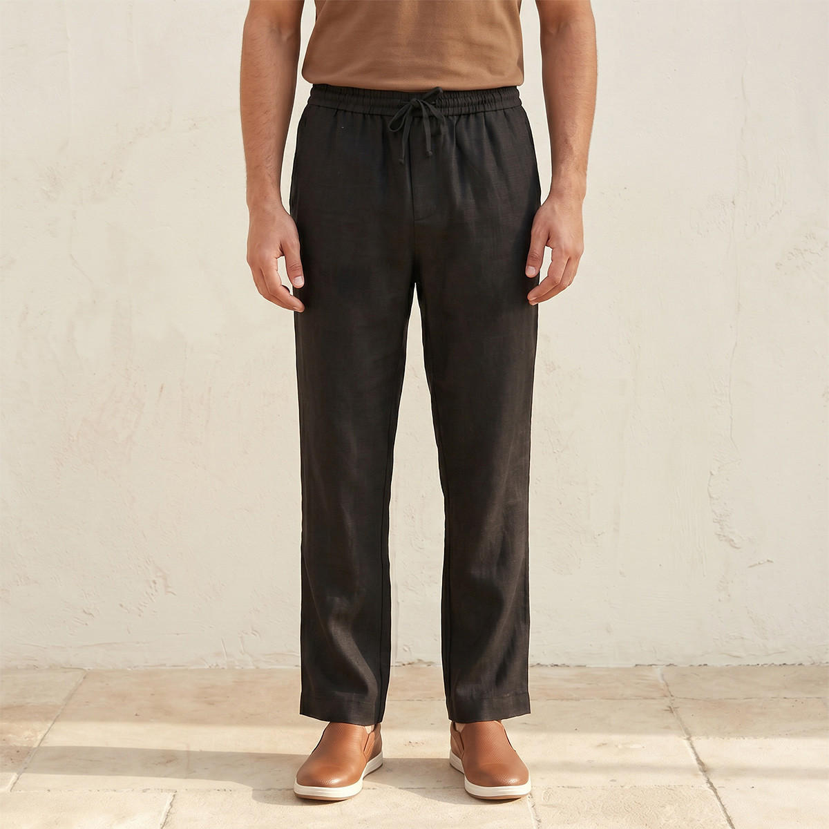 Splash Smart Regular Fit Twill Trousers-men-clothing-trousersandchinos-trousers-image-1