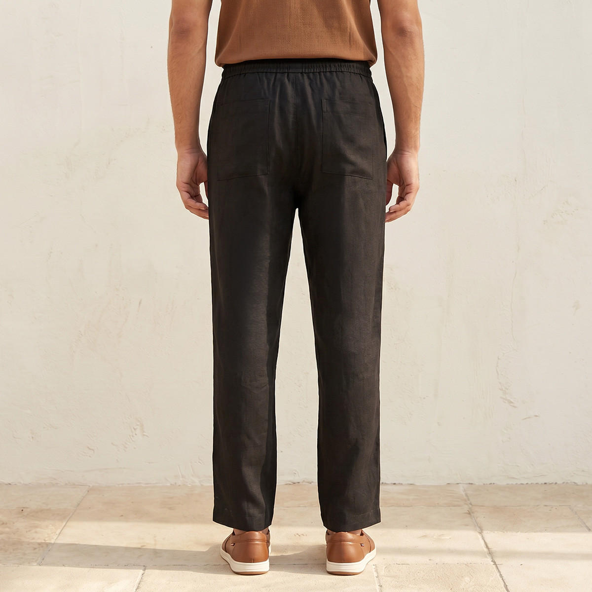 Splash Smart Regular Fit Twill Trousers-men-clothing-trousersandchinos-trousers-image-4