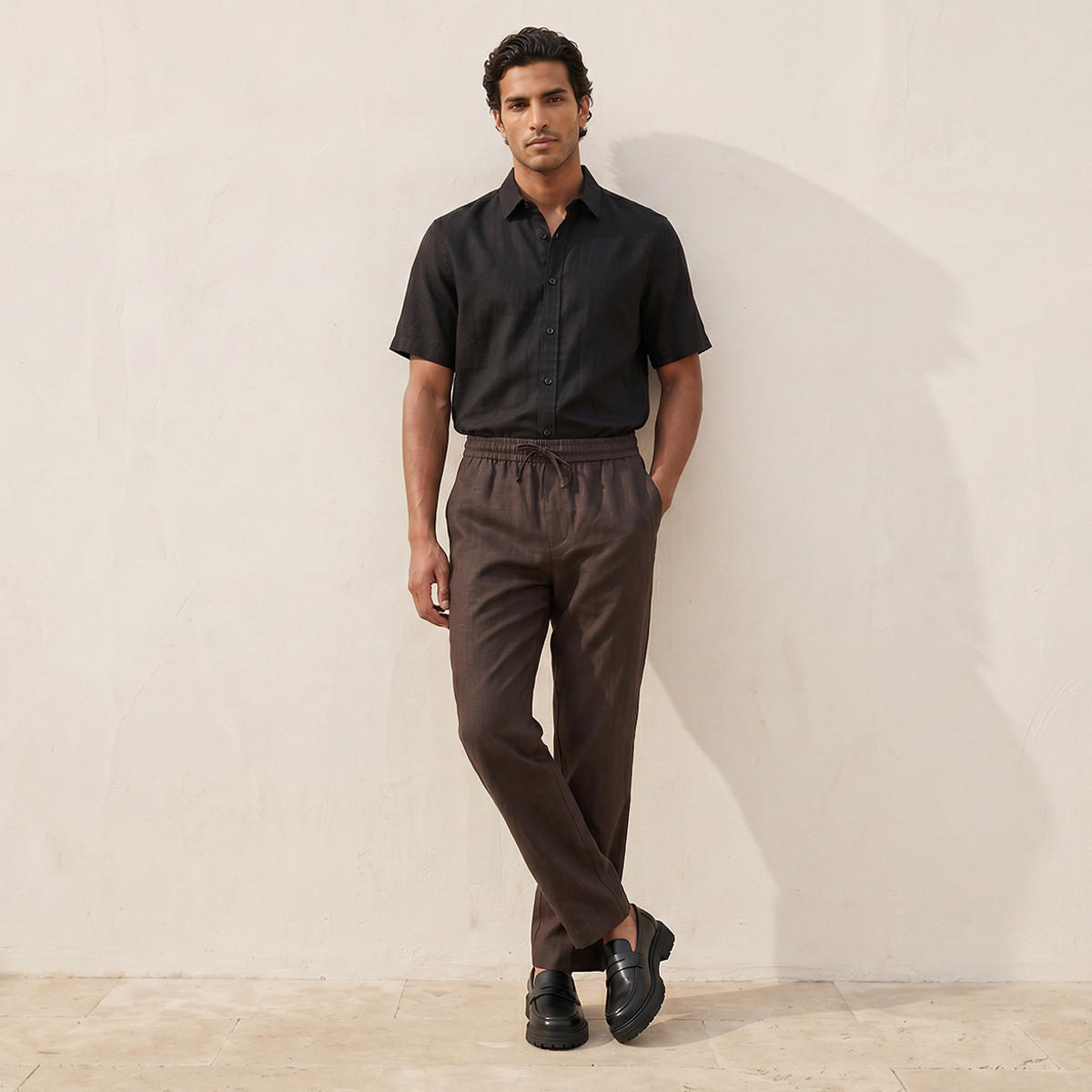Splash Smart Regular Fit Trousers-men-clothing-bottoms-trousersandchinos-trousers-image-3