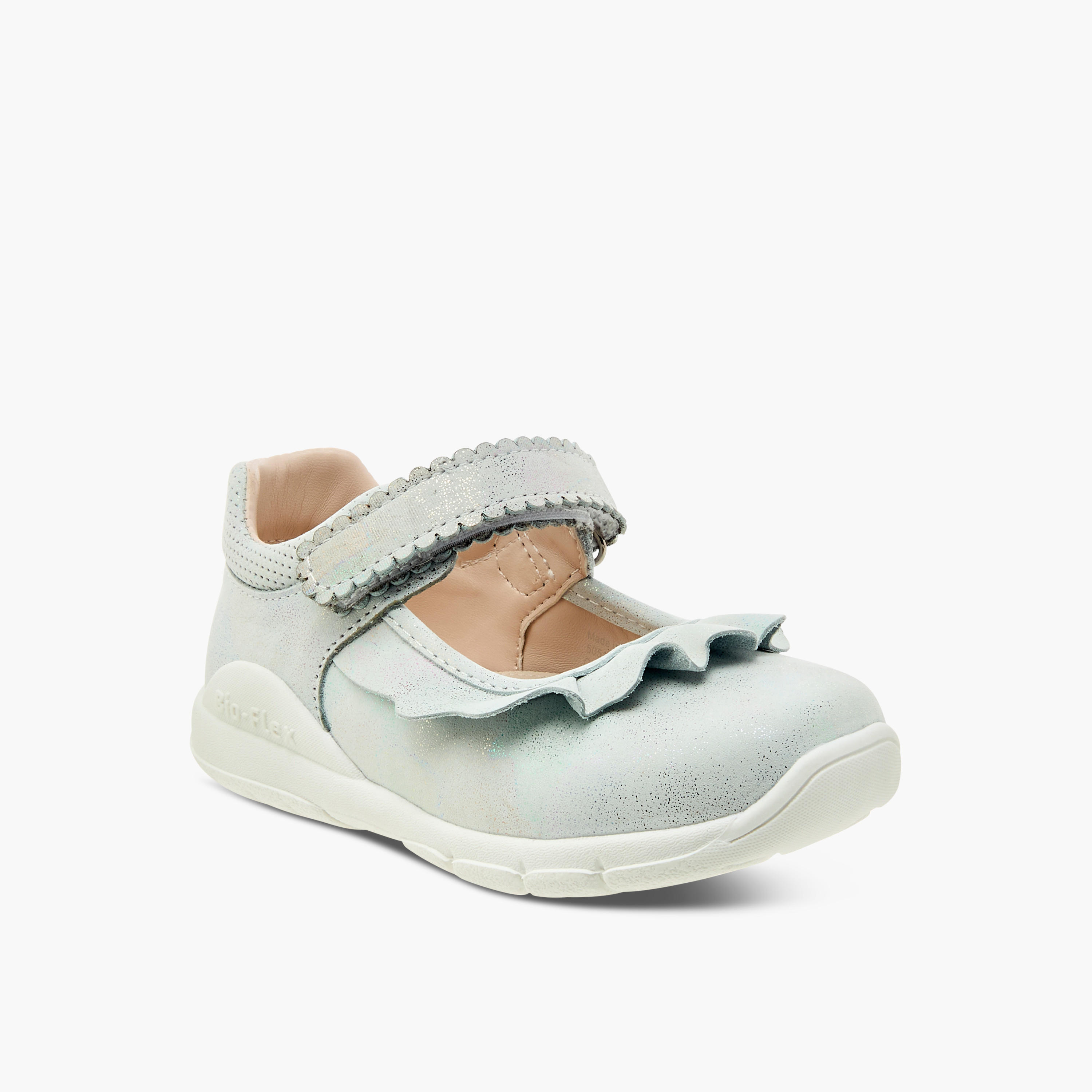 حذاء ماري جين بارز الملمس بشريط إغلاق لاصق من جونيورز-girls-shoes-maryjanes-image-8