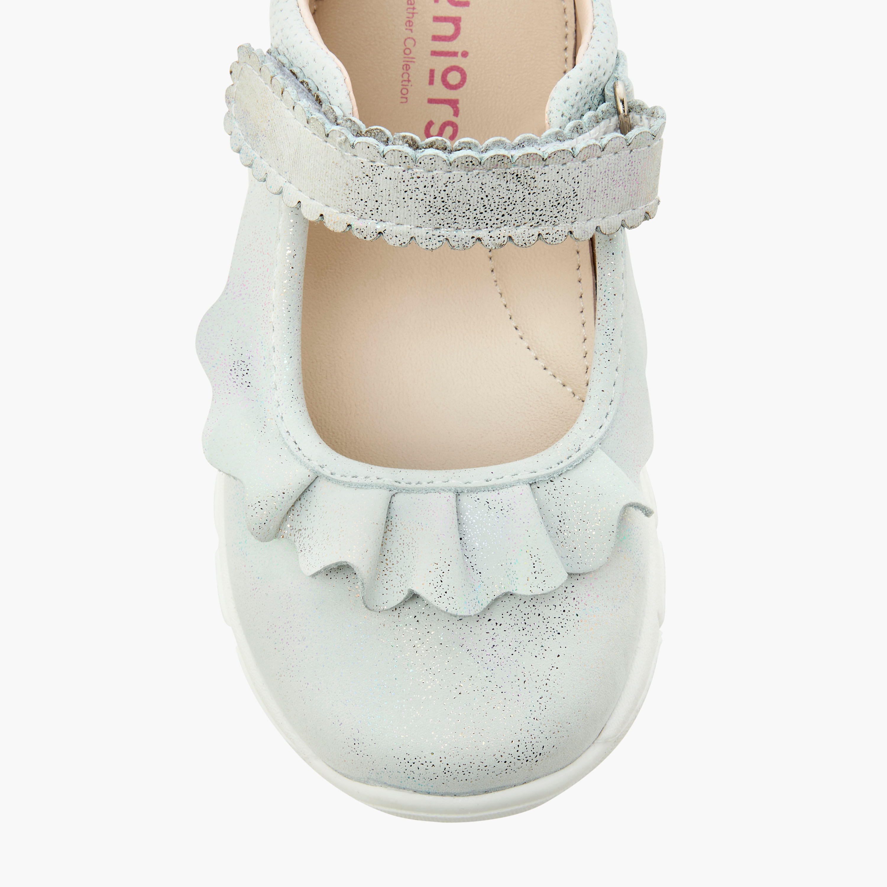 حذاء ماري جين بارز الملمس بشريط إغلاق لاصق من جونيورز-girls-shoes-maryjanes-image-10