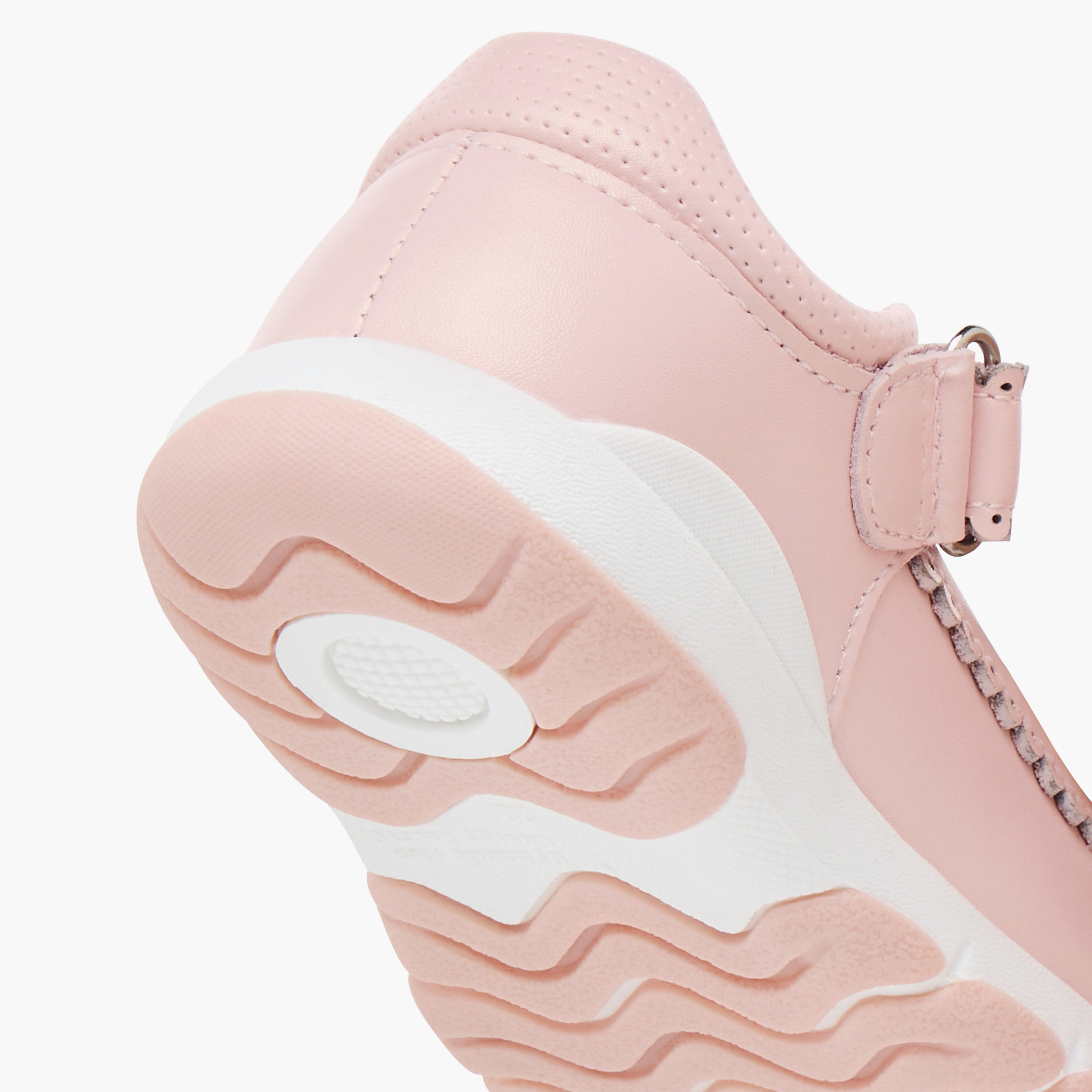 Barefeet Textured Mary Jane Shoes with Hook and Loop Closure-girls-shoes-maryjanes-image-6