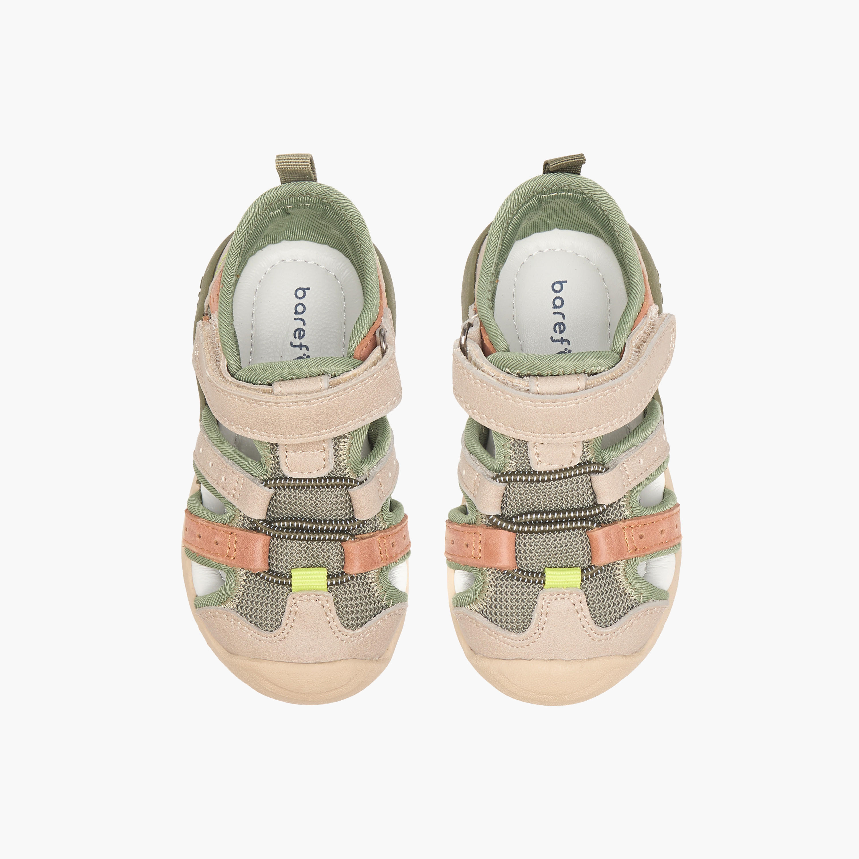 Barefeet Cut Out Detail Sandals with Hook and Loop Closure-boys-shoes-sandals-image-1