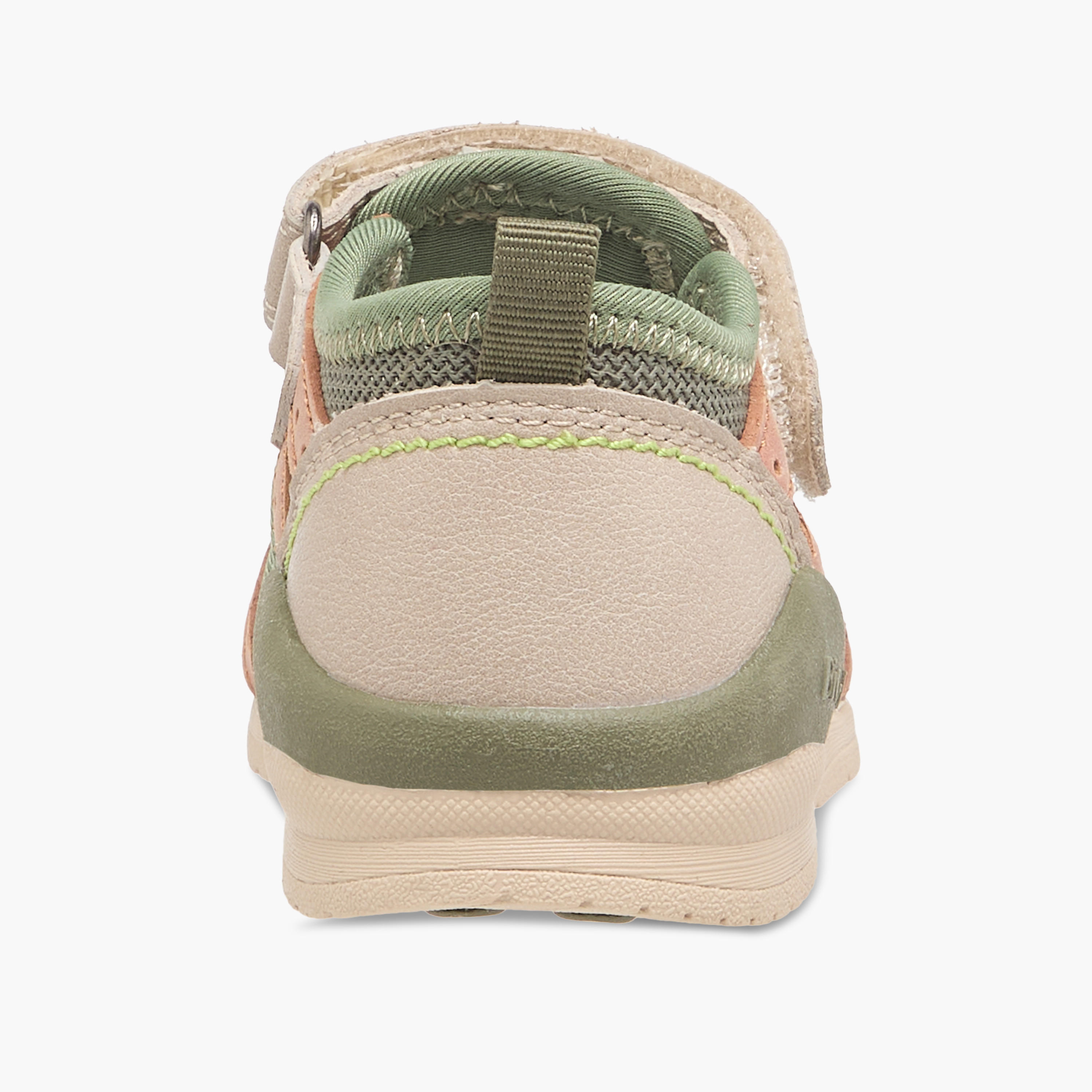 Barefeet Cut Out Detail Sandals with Hook and Loop Closure-boys-shoes-sandals-image-4