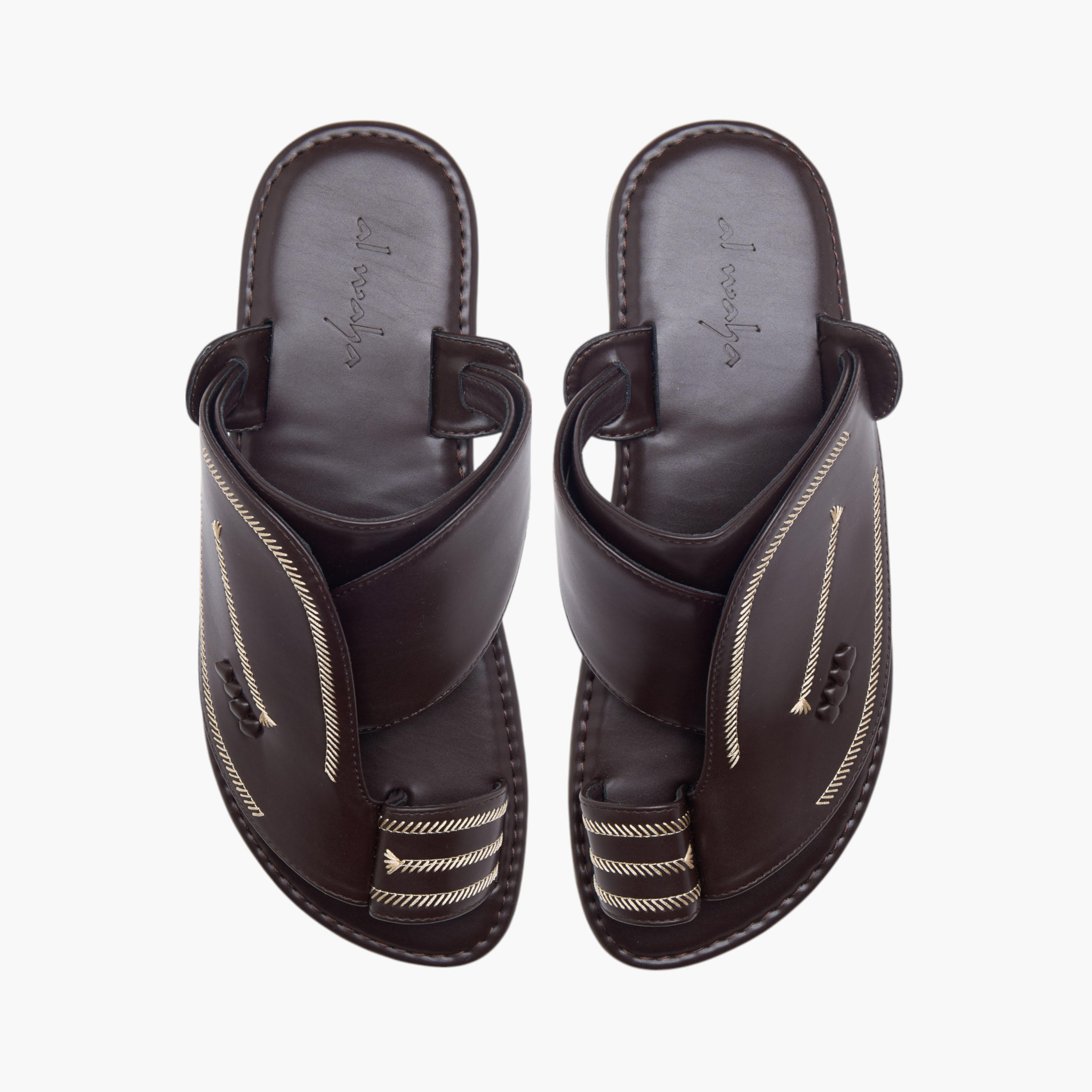 صندل عربي سهل الارتداء بارز الملمس من الواحة-men-shoes-sandals-image-1