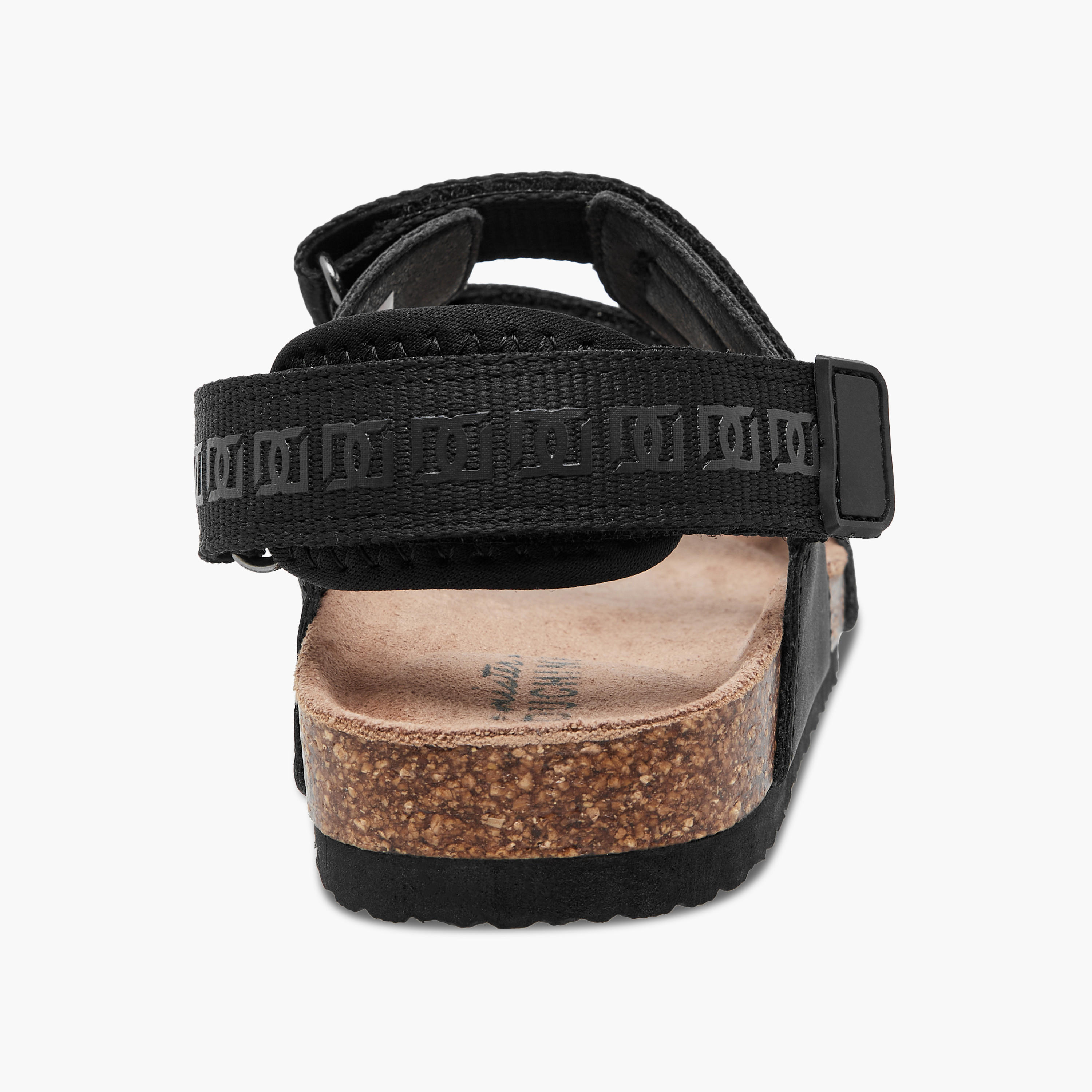 صندل بملمس مونوجرام بارز وشريط إغلاق لاصق من مستر دوتشيني-boys-shoes-sandals-image-1
