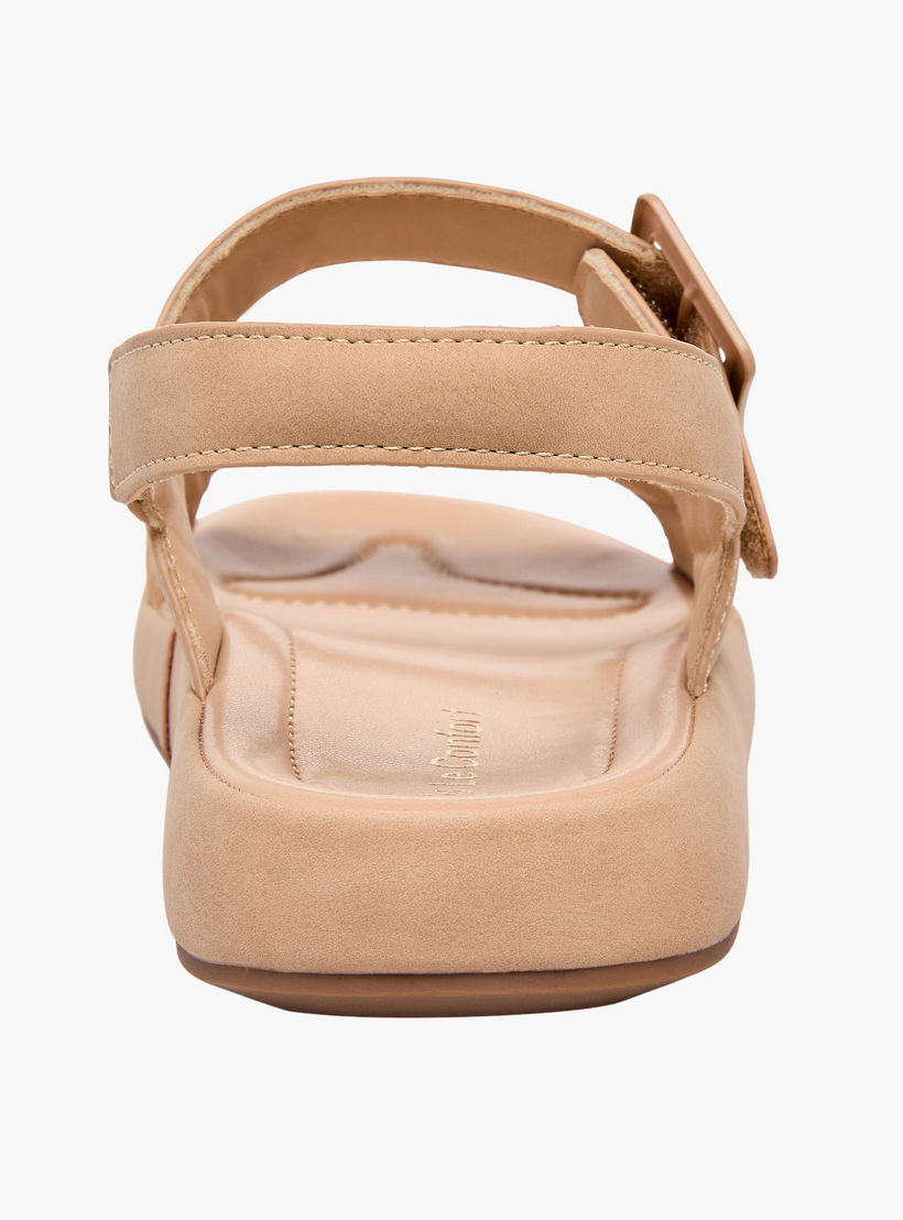 صندل جلد سويدي بتفاصيل إبزيم للنساء من لو كونفورت-women-shoes-sandals-flats-image-8