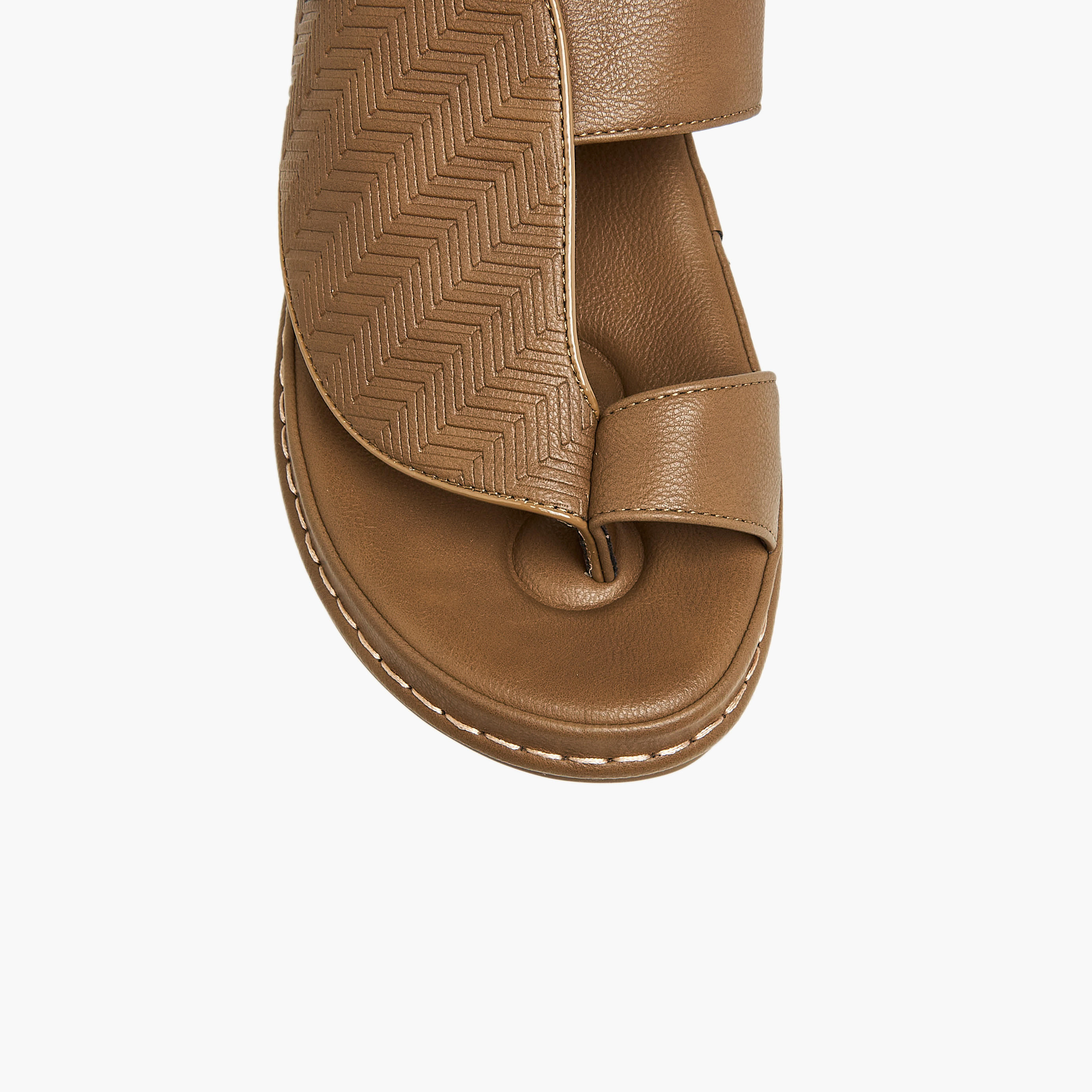 صندل عربي رجالي بتفاصيل حلقة إصبع من الواحة-men-shoes-sandals-image-4