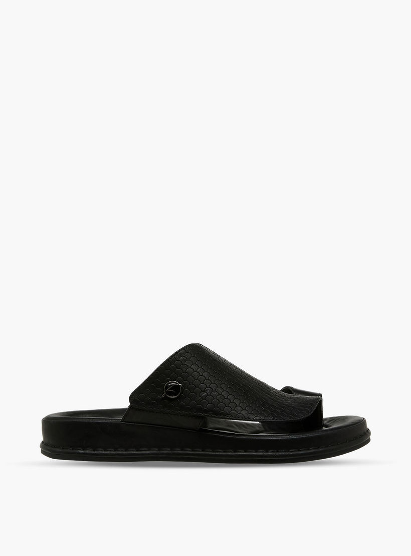 Al Waha Men Textured Arabic Sandals-men-shoes-sandals-image-3