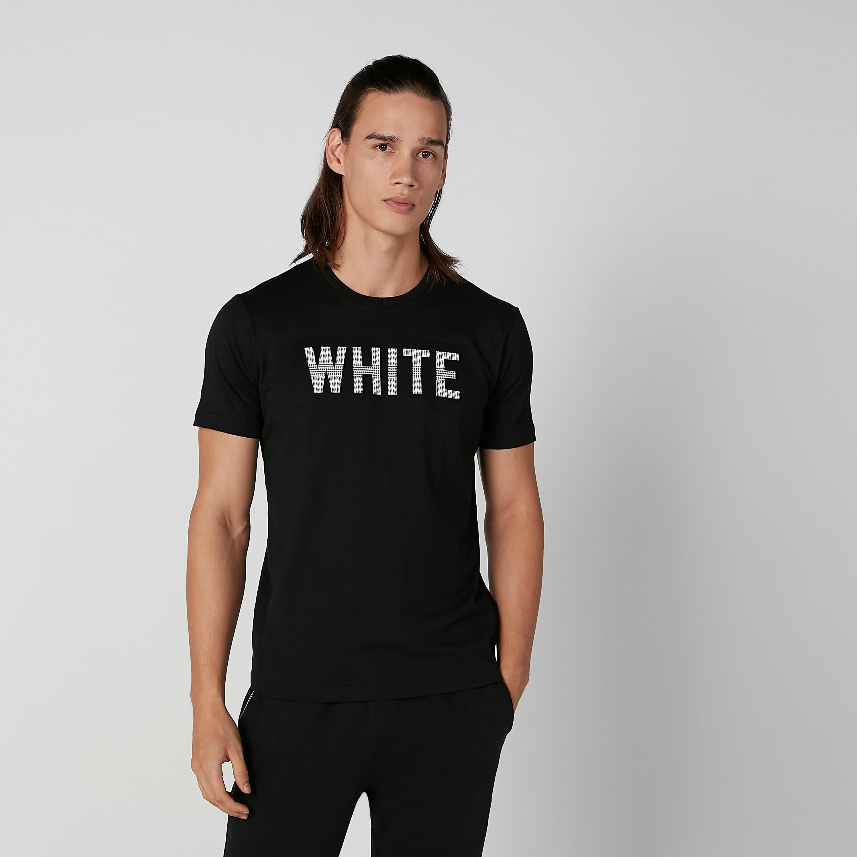 Bossini Printed T-shirt with Round Neck and Short Sleeves-men-clothing-tshirtsandpolos-tshirts-image-1