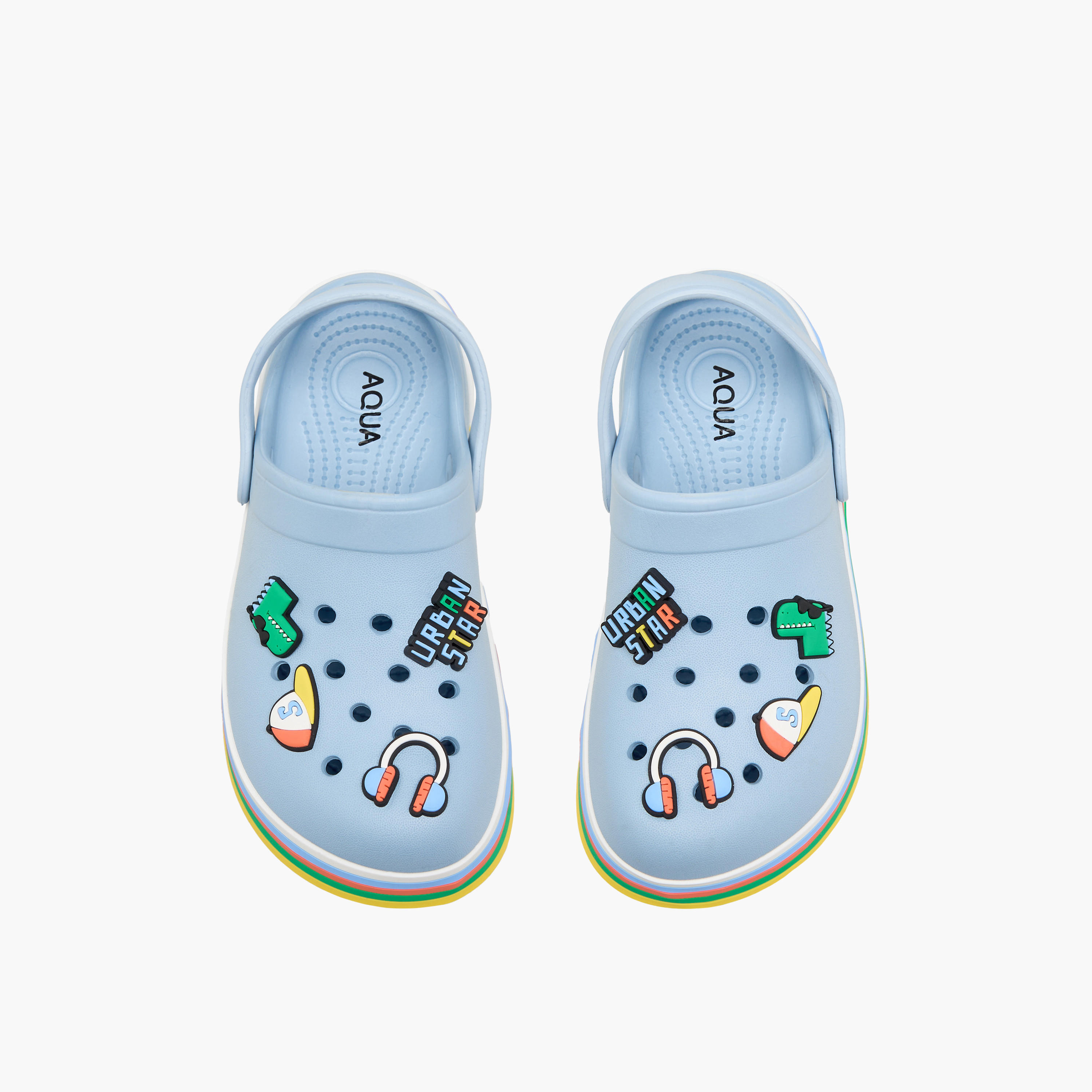 صندل كلوج بحزام خلفي وتزيينات للأولاد من أكوا-boys-shoes-sandals-image-1