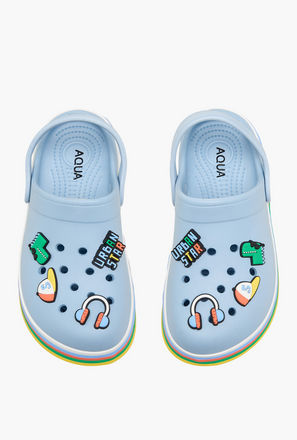 صندل كلوج بحزام خلفي وتزيينات للأولاد من أكوا-boys-shoes-sandals-image-1