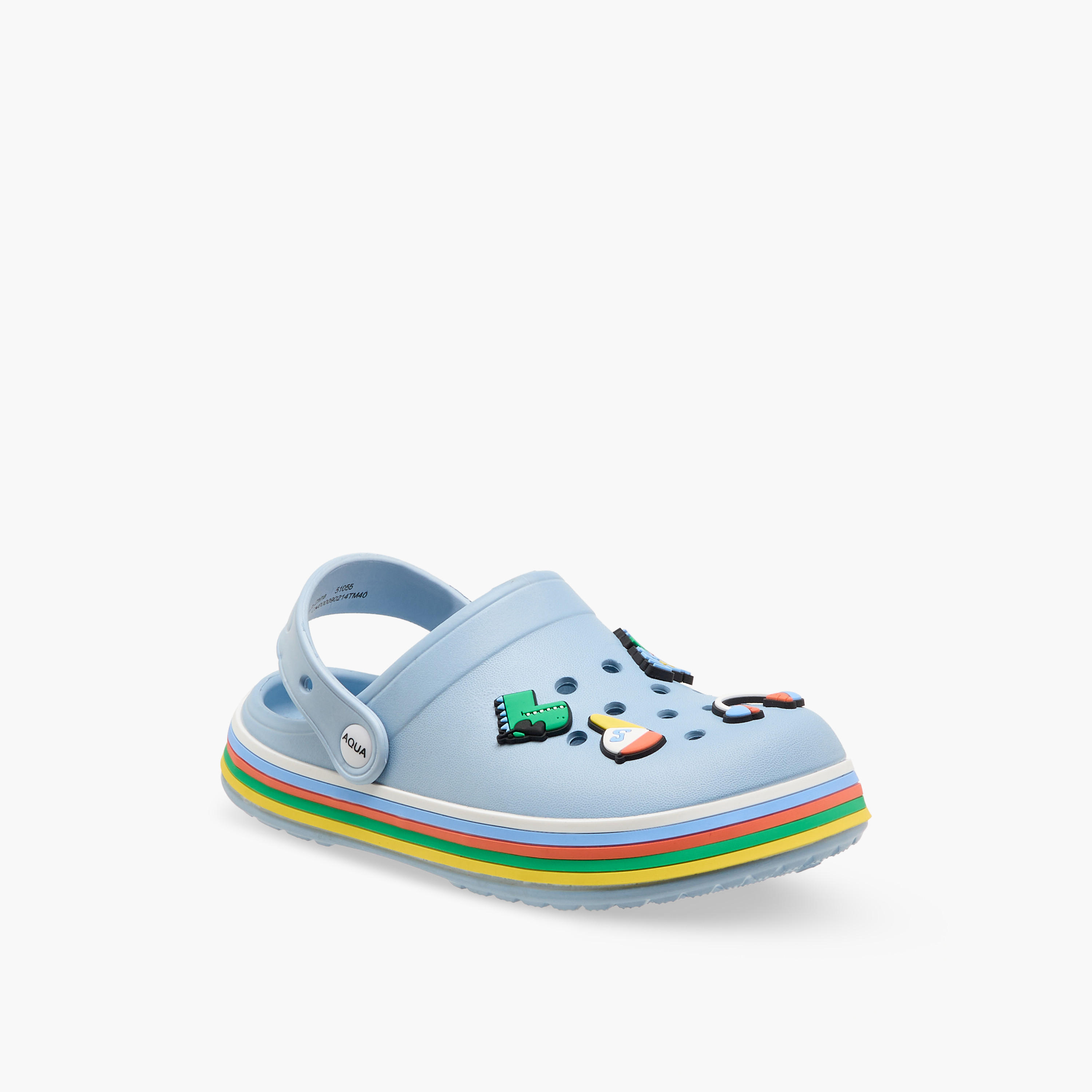 صندل كلوج بحزام خلفي وتزيينات للأولاد من أكوا-boys-shoes-sandals-image-2
