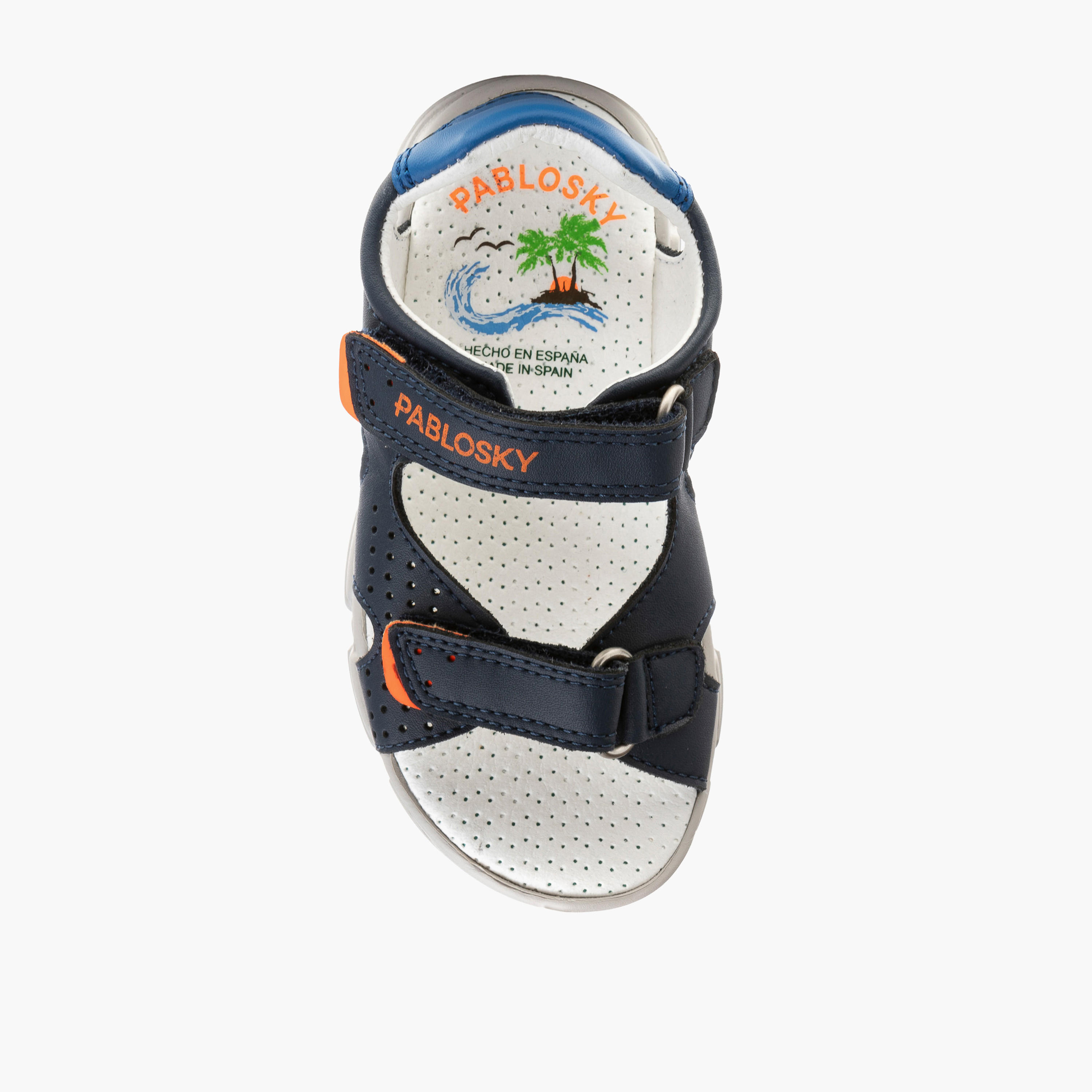 Pablosky Boys' Strap Sandals with Hook and Loop Closure-boys-shoes-sandals-image-4