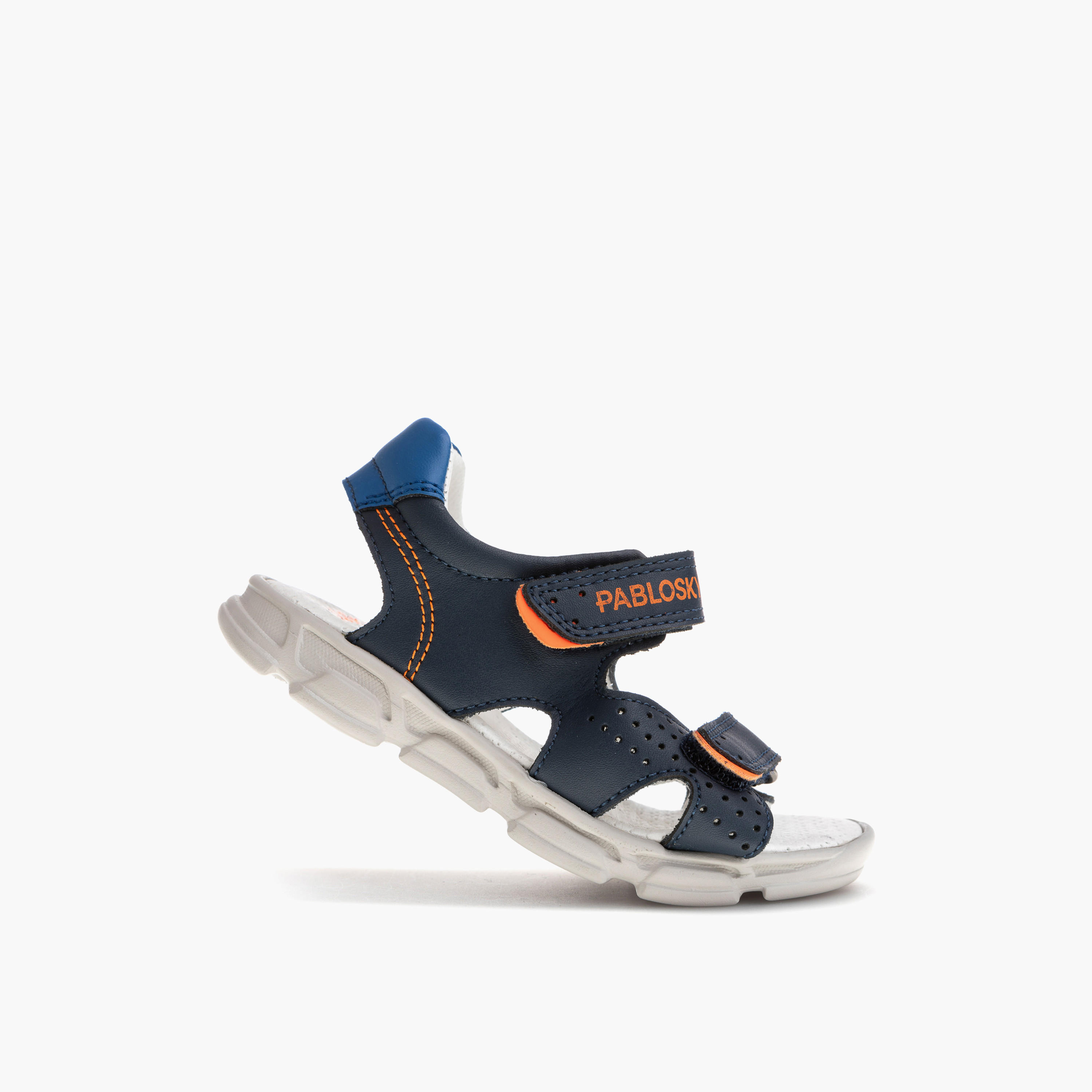 Pablosky Boys' Strap Sandals with Hook and Loop Closure-boys-shoes-sandals-image-5