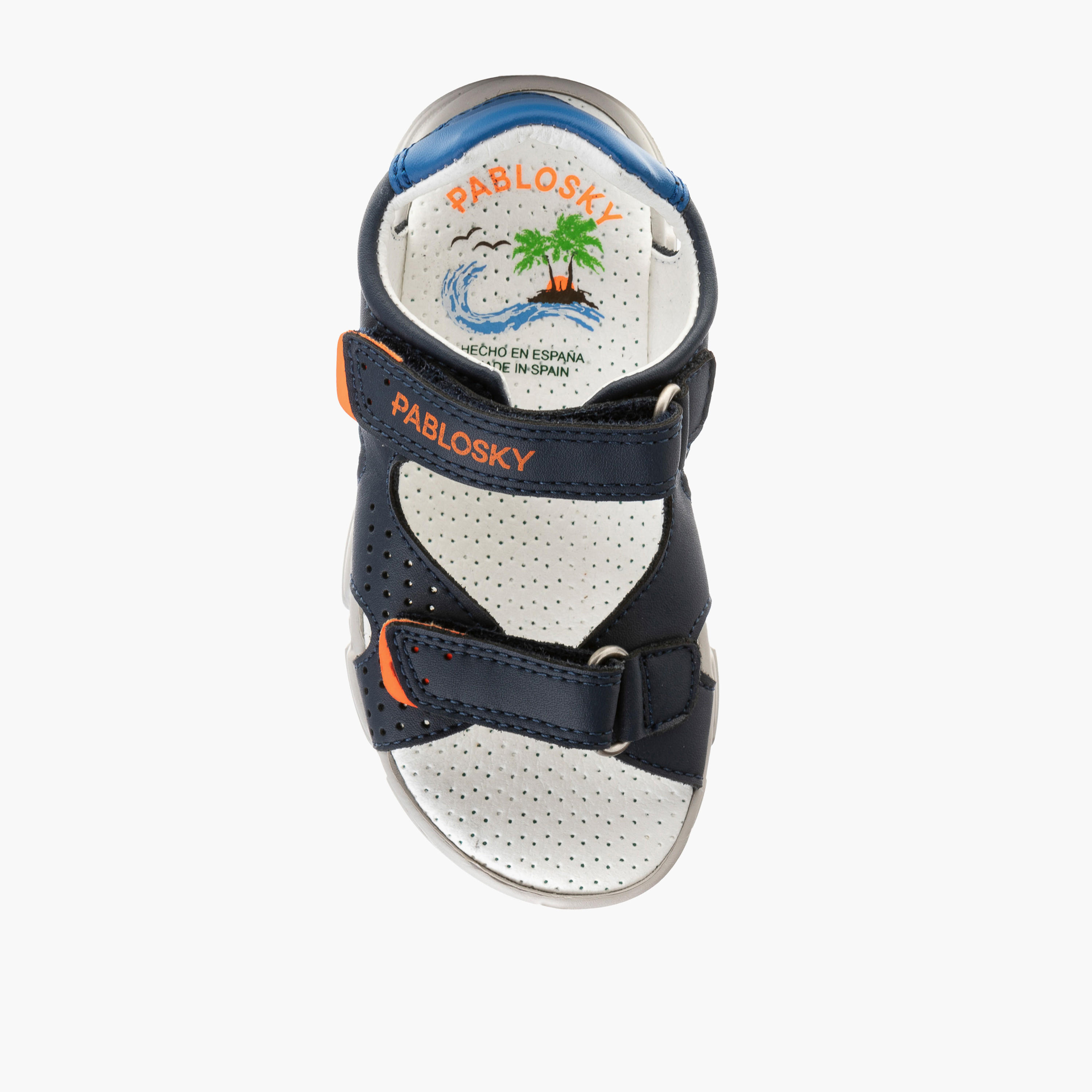 Pablosky Boys' Strap Sandals with Hook and Loop Closure-baby-boys-shoes-sandals-image-4