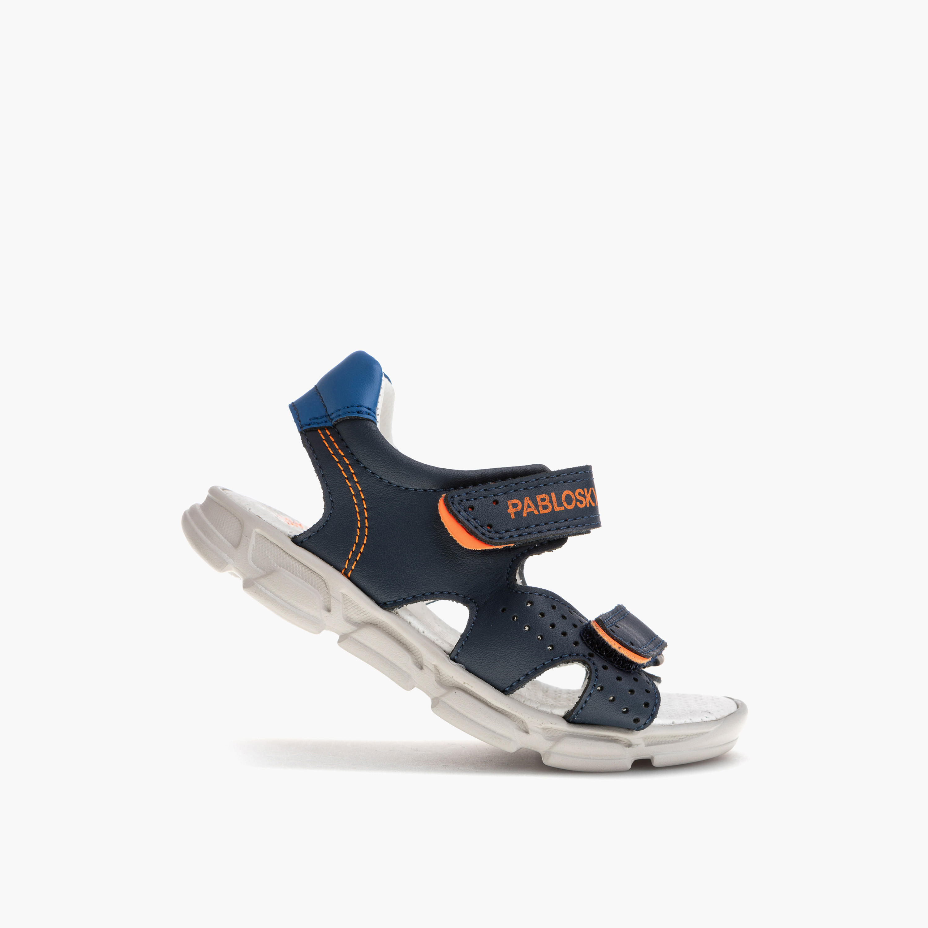 Pablosky Boys' Strap Sandals with Hook and Loop Closure-baby-boys-shoes-sandals-image-5