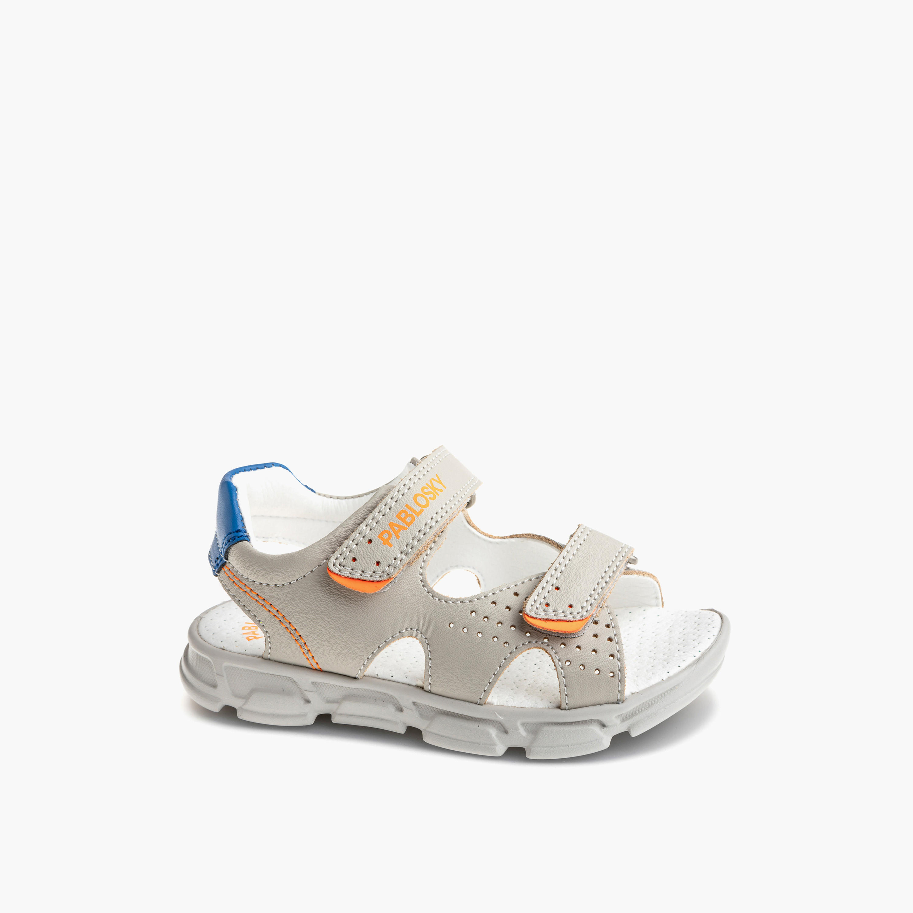 Pablosky Boys' Strap Sandals with Hook and Loop Closure-baby-boys-shoes-sandals-image-1