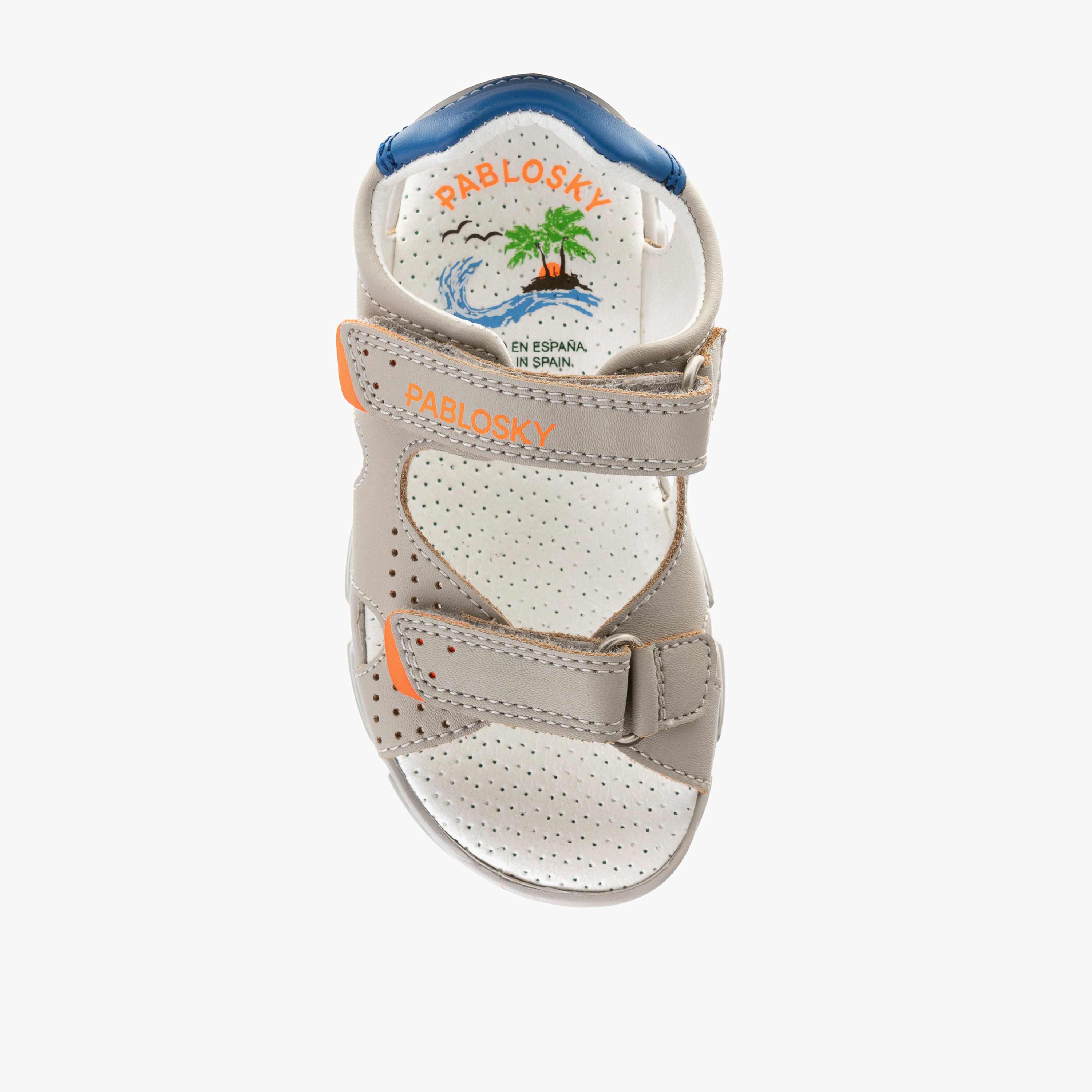 Pablosky Boys' Strap Sandals with Hook and Loop Closure-baby-boys-shoes-sandals-image-4