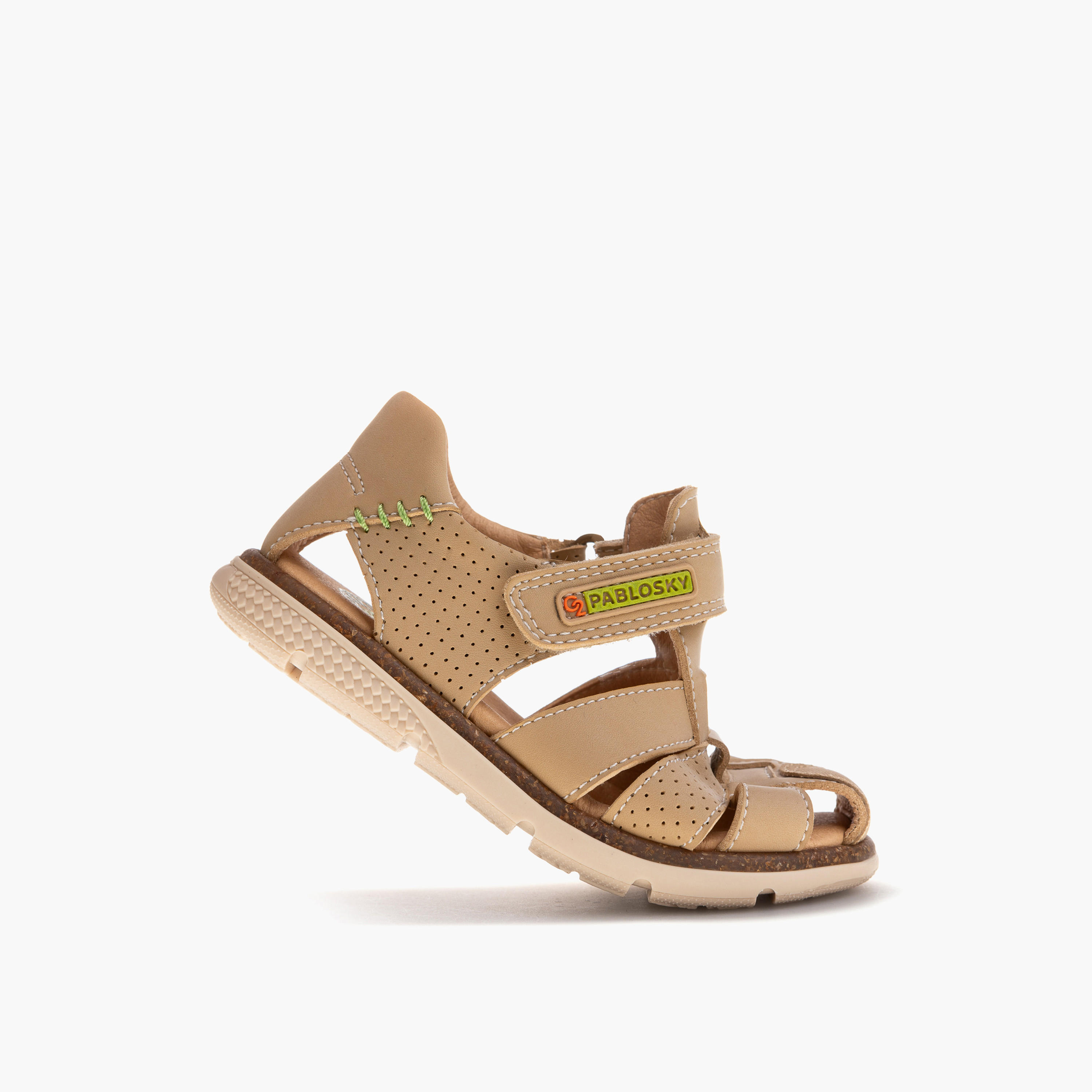 Pablosky Boys' Panelled Fisherman Sandals with Hook and Loop Closure-boys-shoes-sandals-image-5