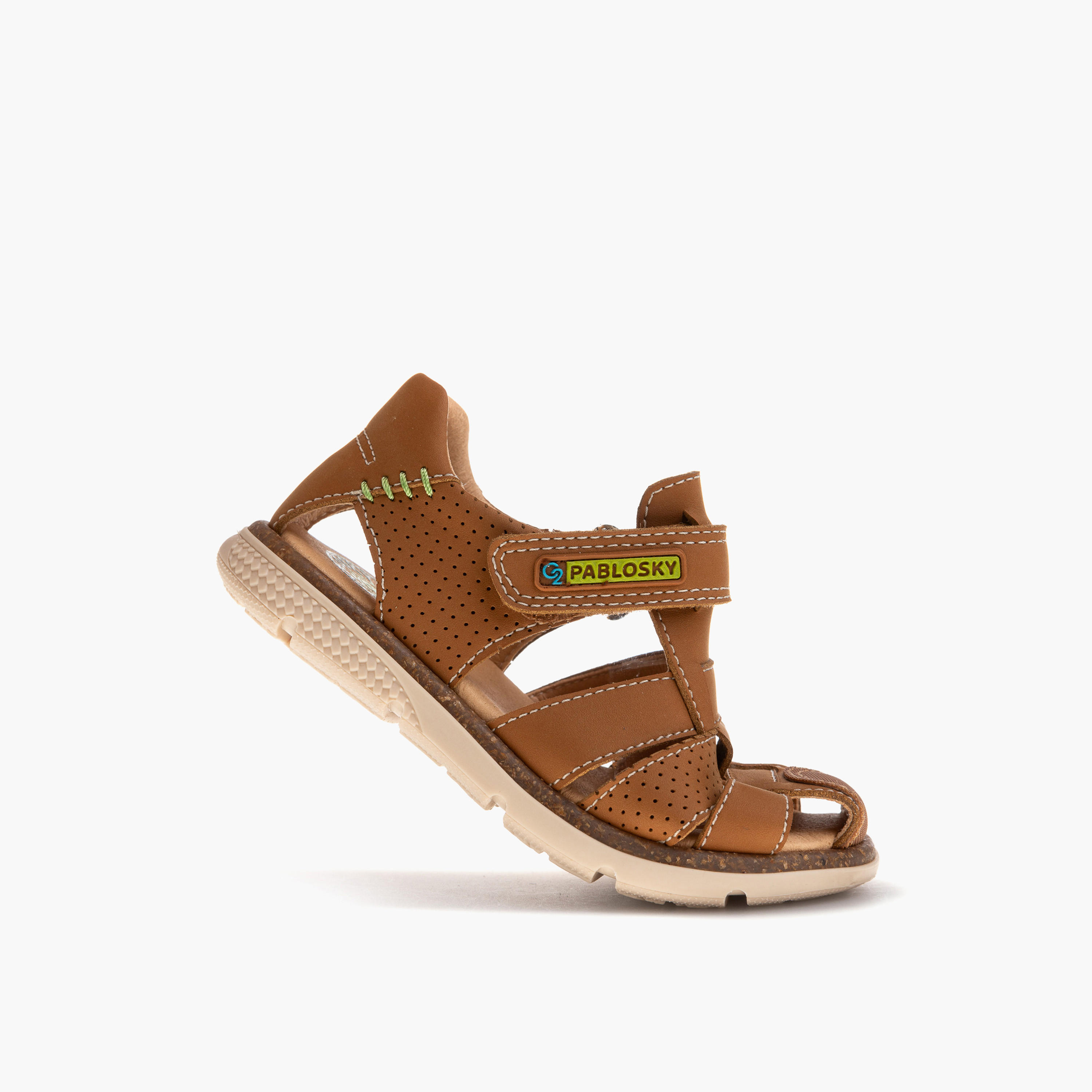 Pablosky Boys' Panelled Fisherman Sandals with Hook and Loop Closure-boys-shoes-sandals-image-5