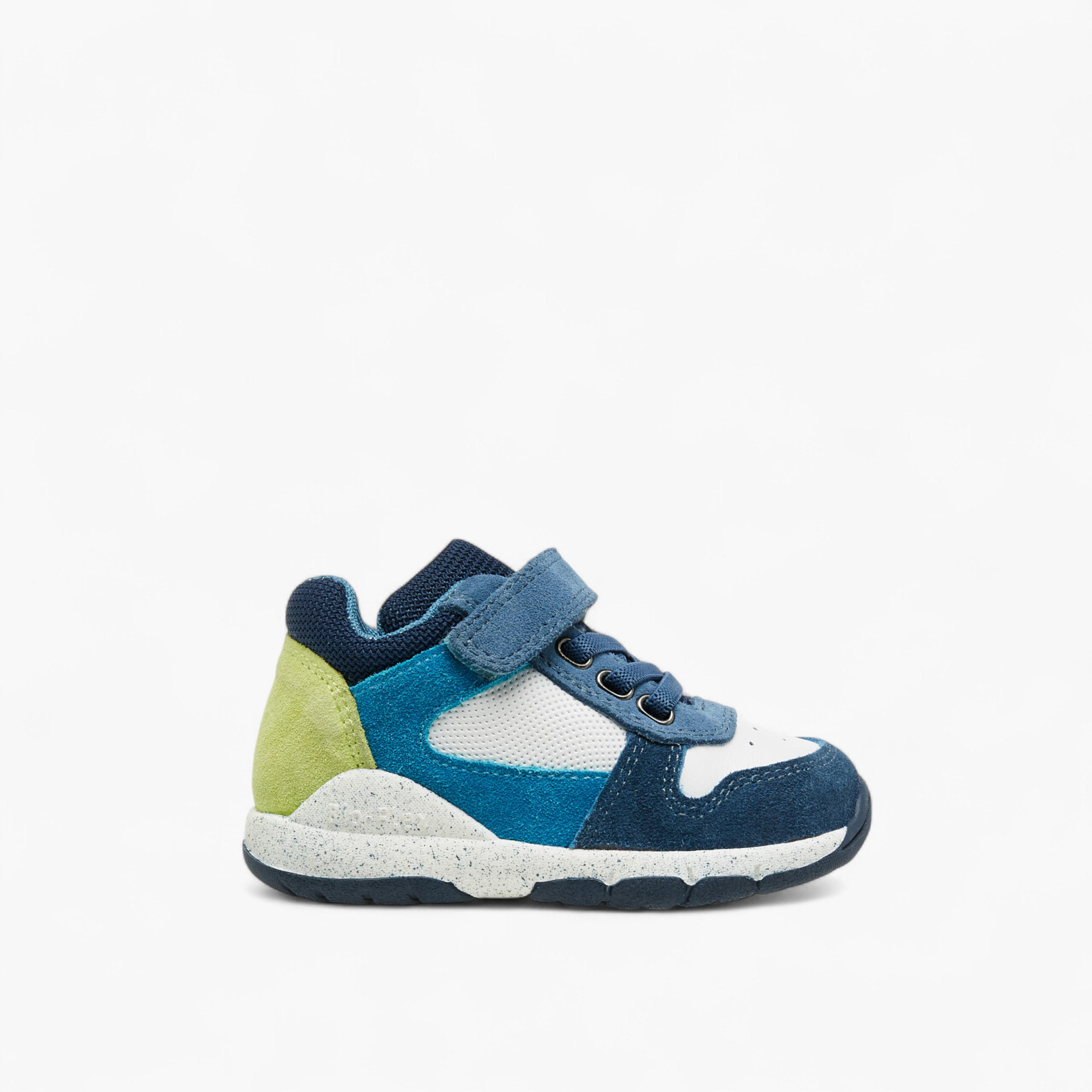 Barefeet Panelled Sneakers with Hook and Loop Closure-baby-boys-shoes-closedshoes-image-3