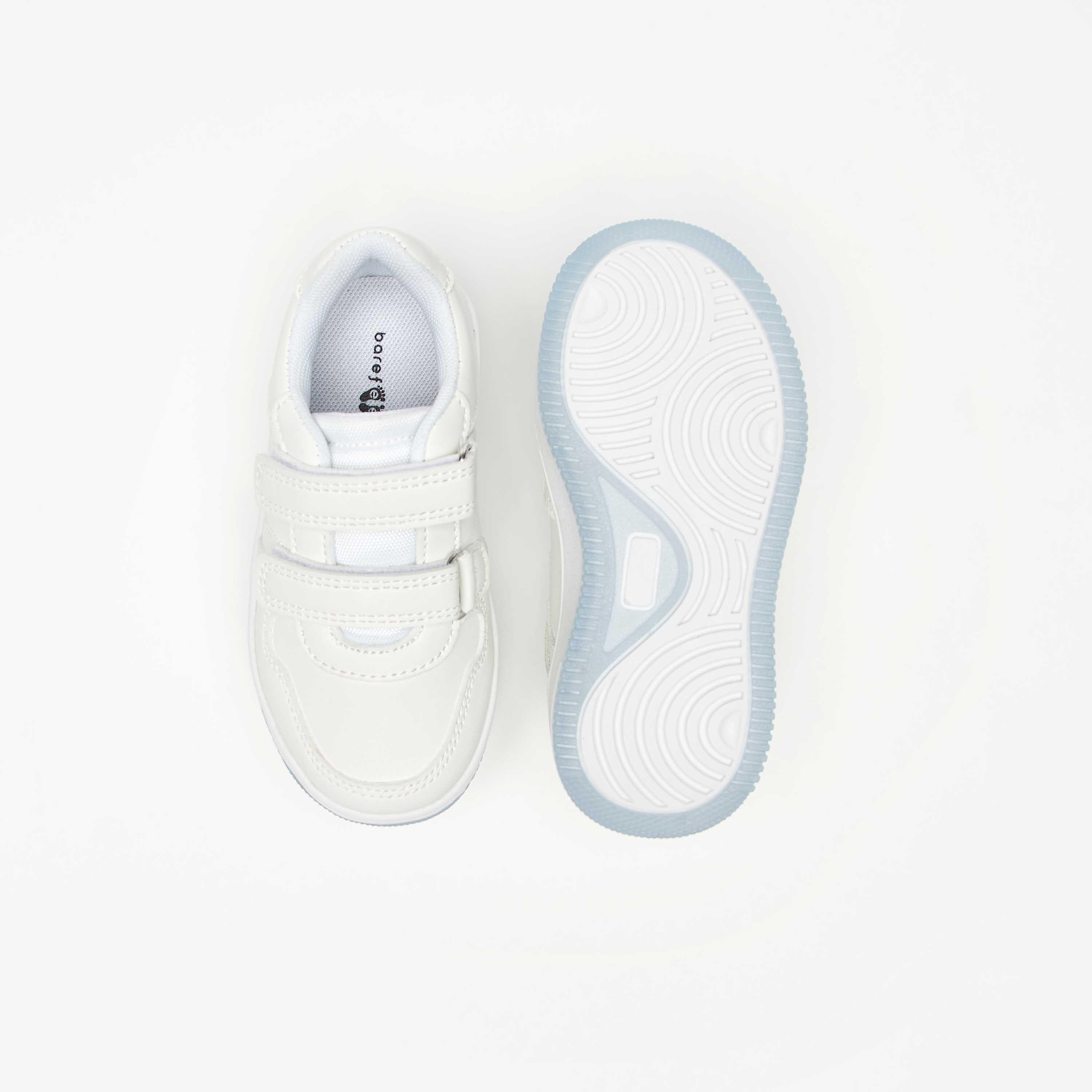 Barefeet Solid Sneakers with Hook and Loop Closure-boys-shoes-sneakers-image-4