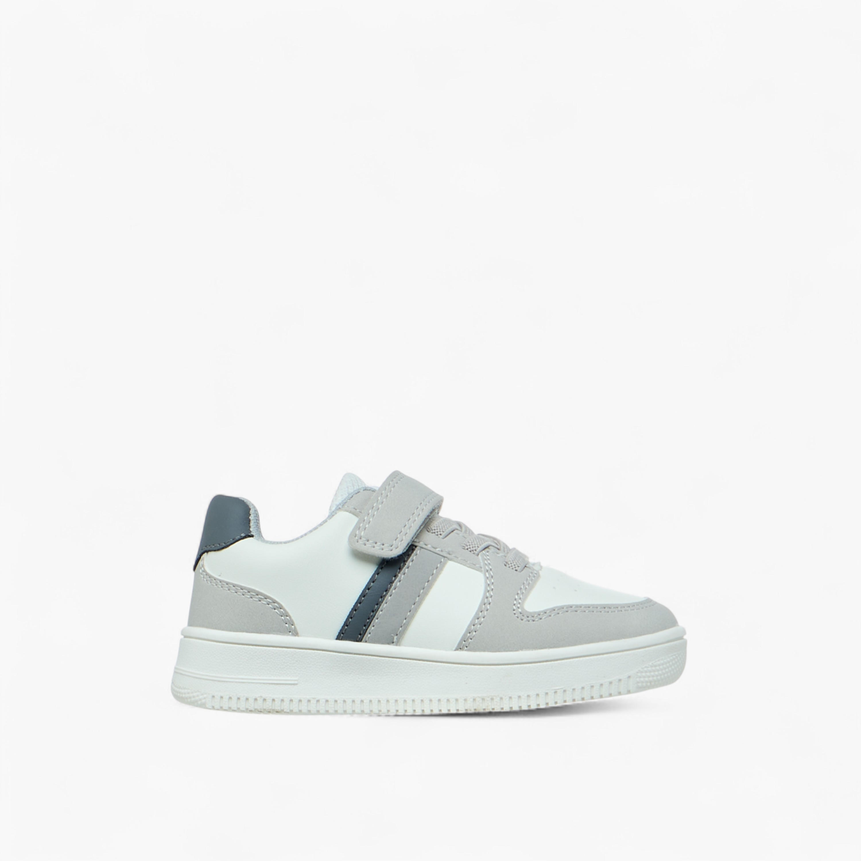 Barefeet Colourblock Sneakers with Hook and Loop Closure-boys-shoes-sneakers-image-3