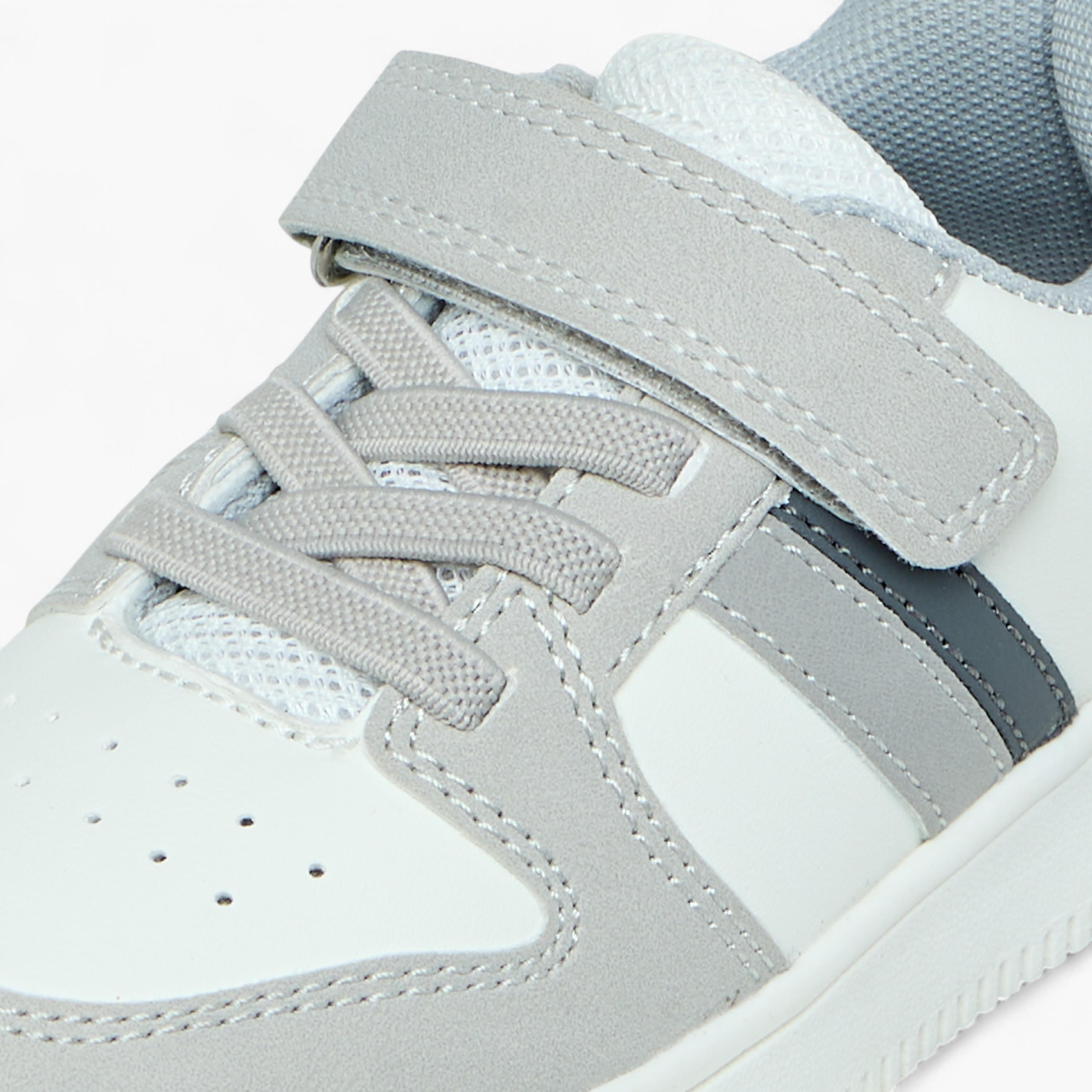 Barefeet Colourblock Sneakers with Hook and Loop Closure-boys-shoes-sneakers-image-4