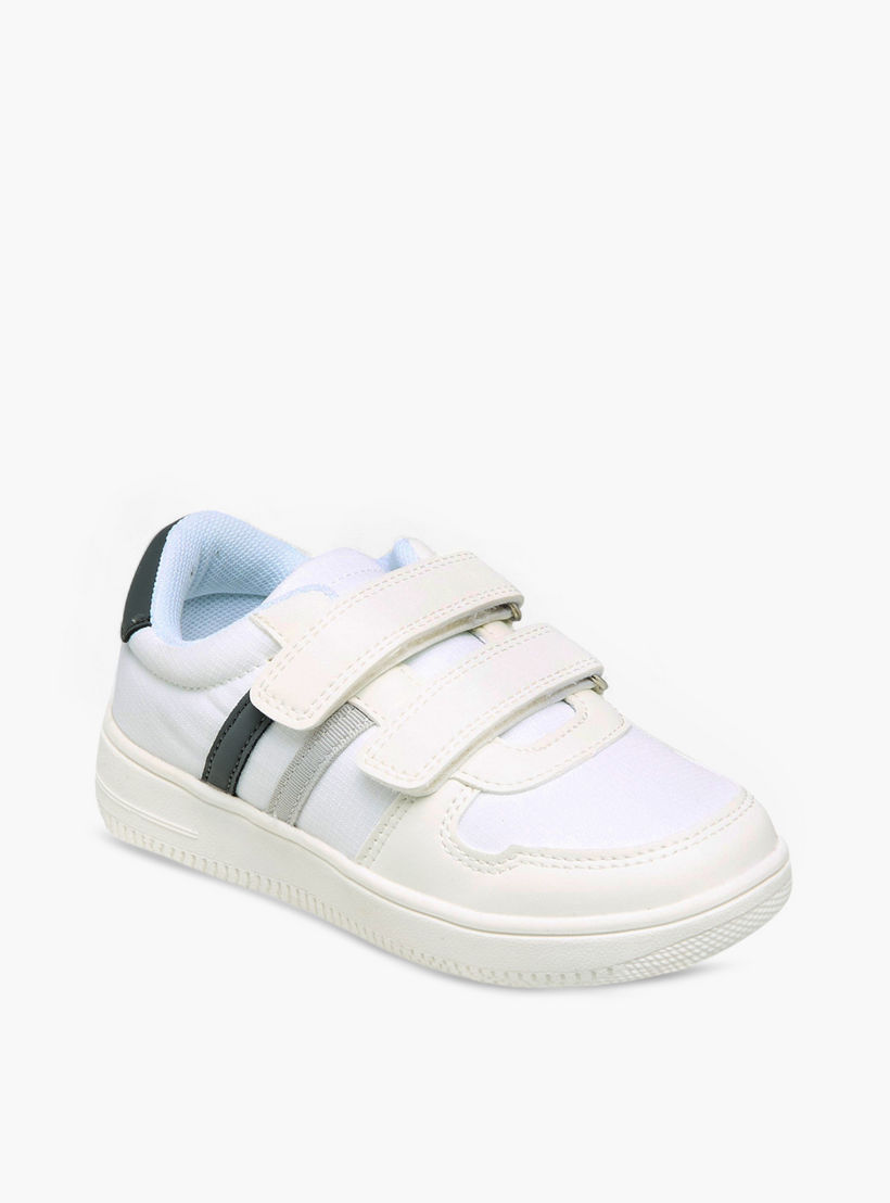 Juniors Boys Panelled Hook and Loop Sneakers-boys-shoes-sneakers-image-2