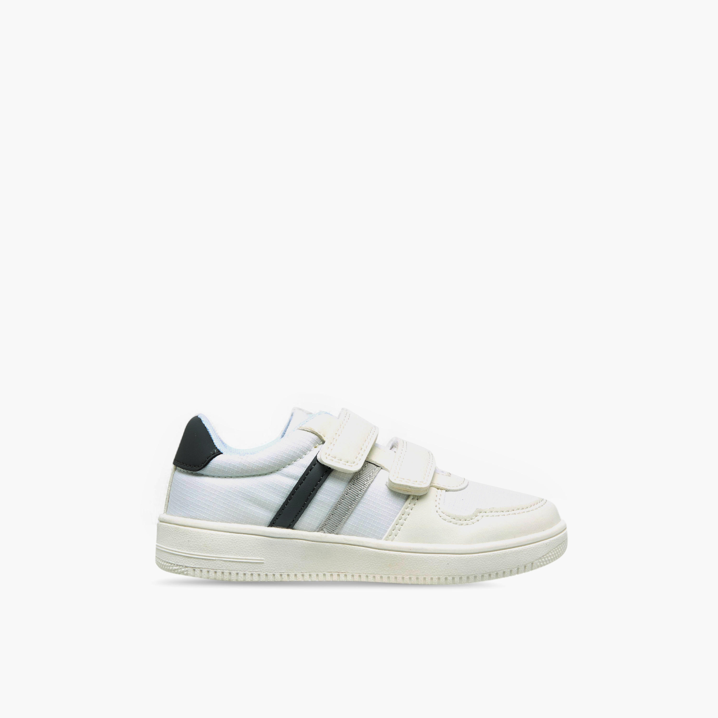 Juniors Boys Panelled Hook and Loop Sneakers-boys-shoes-sneakers-image-3
