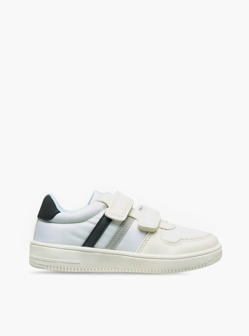 Juniors Boys Panelled Hook and Loop Sneakers-boys-shoes-sneakers-image-3
