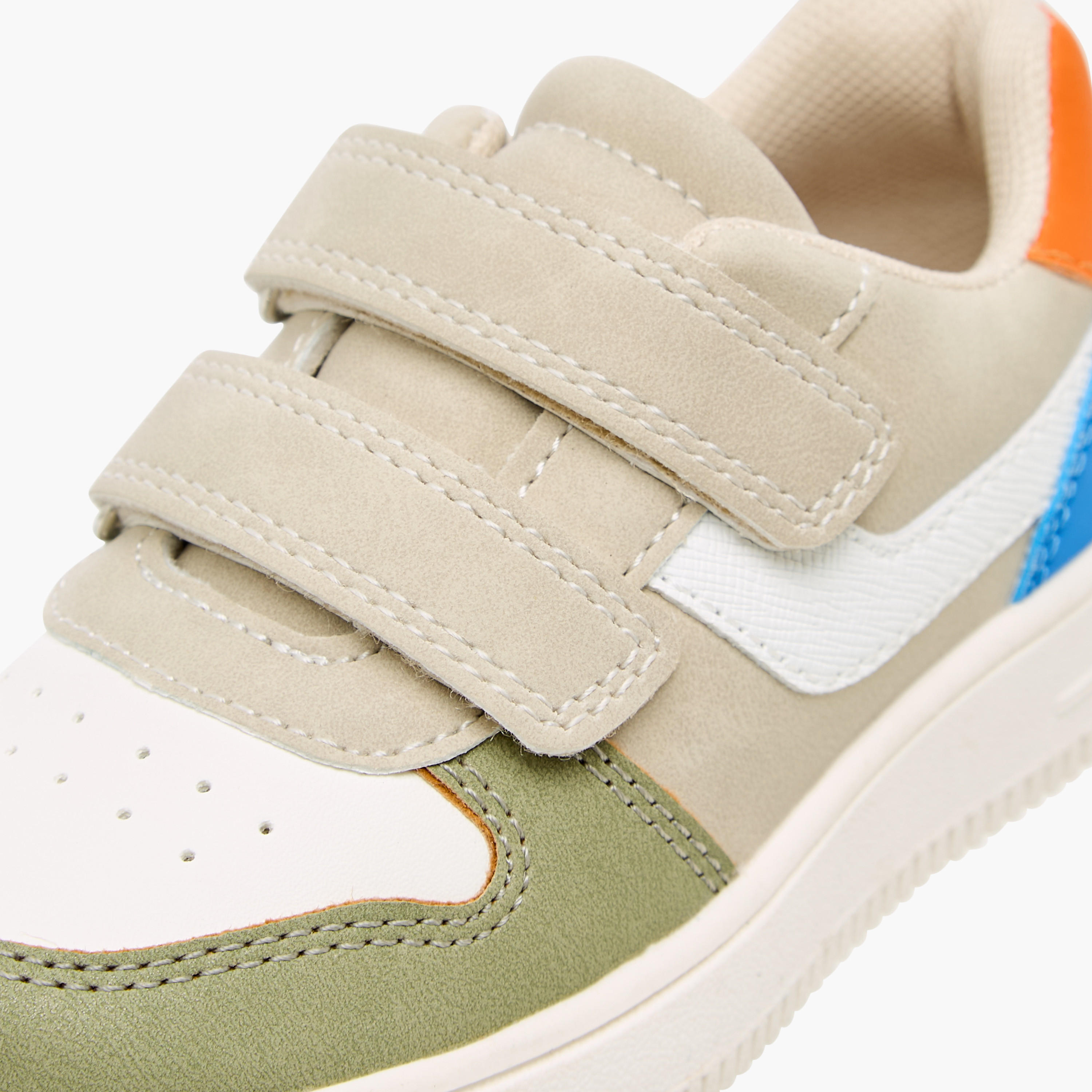 Barefeet Boys Panelled Hook and Loop Sneakers-boys-shoes-sneakers-image-4