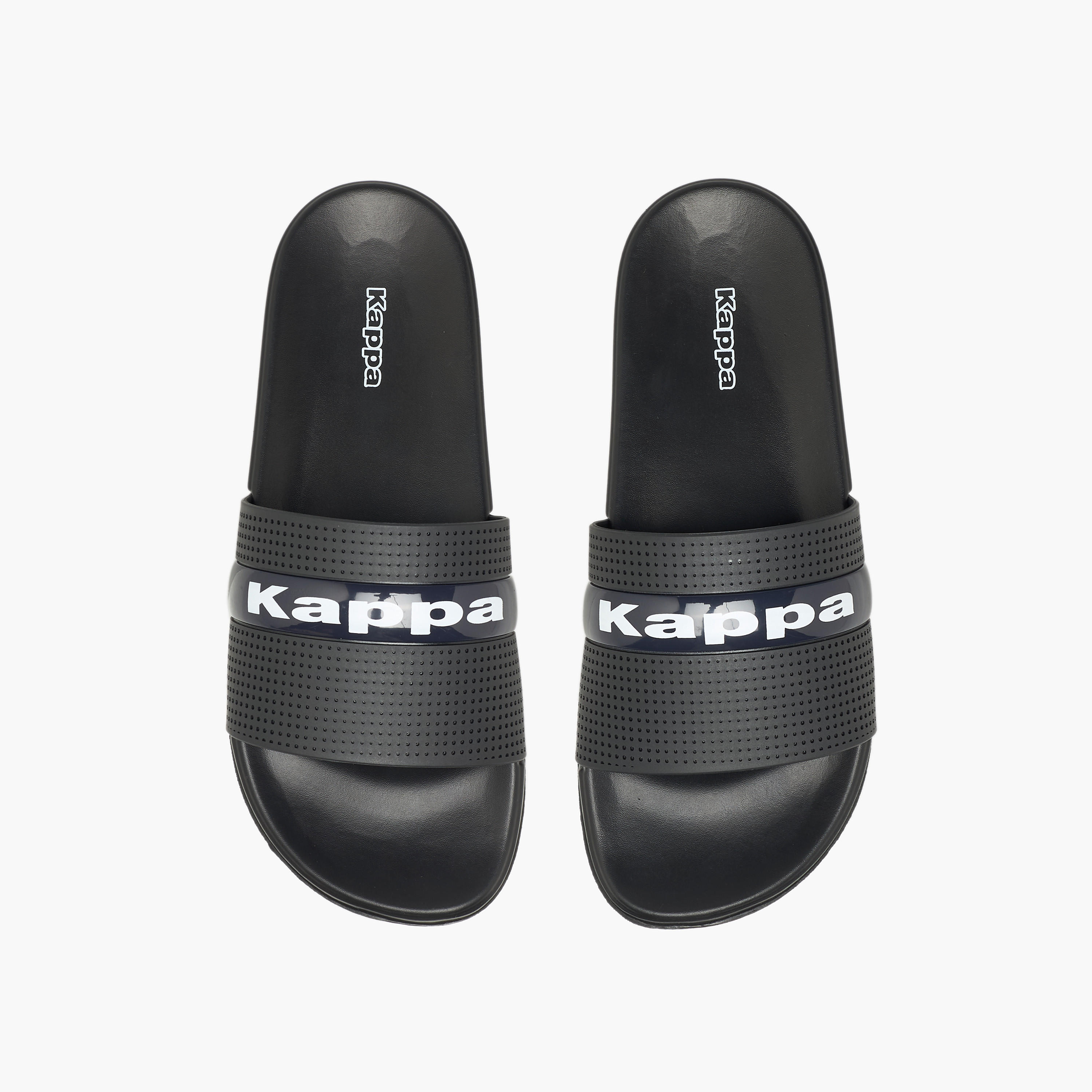 Kappa Men Logo Print Slides-men-shoes-flipflopsandslides-image-1
