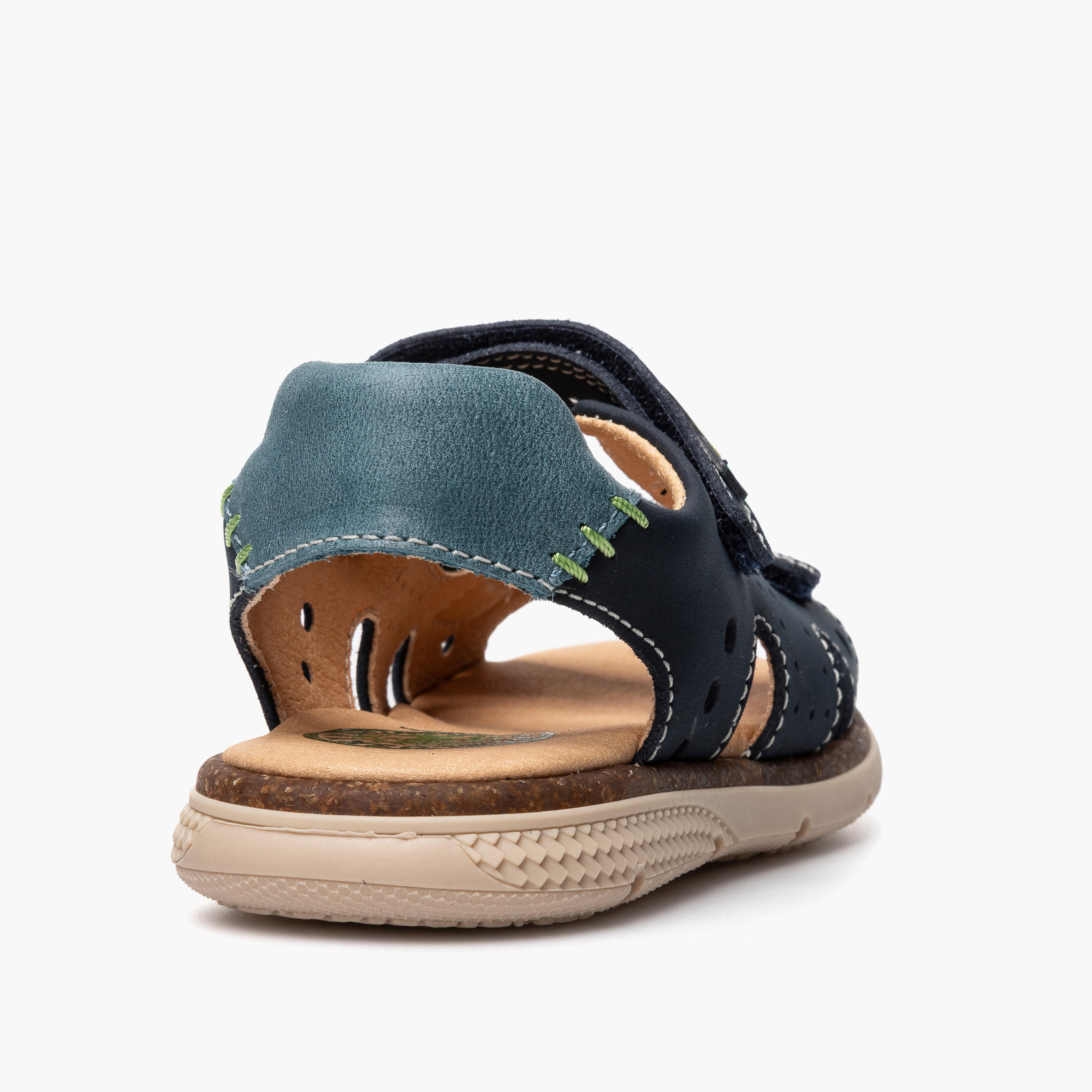 صندل بشريط إغلاق لاصق وتفاصيل مغرزة للأولاد من بابلوسكي-boys-shoes-sandals-image-3