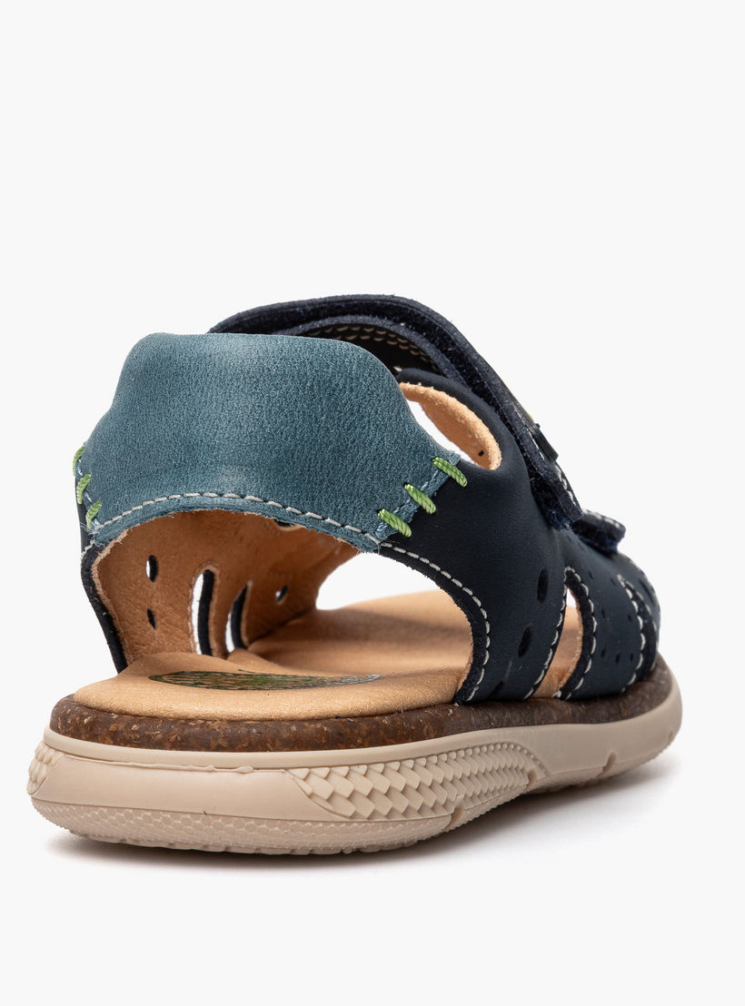 صندل بشريط إغلاق لاصق وتفاصيل مغرزة للأولاد من بابلوسكي-boys-shoes-sandals-image-3