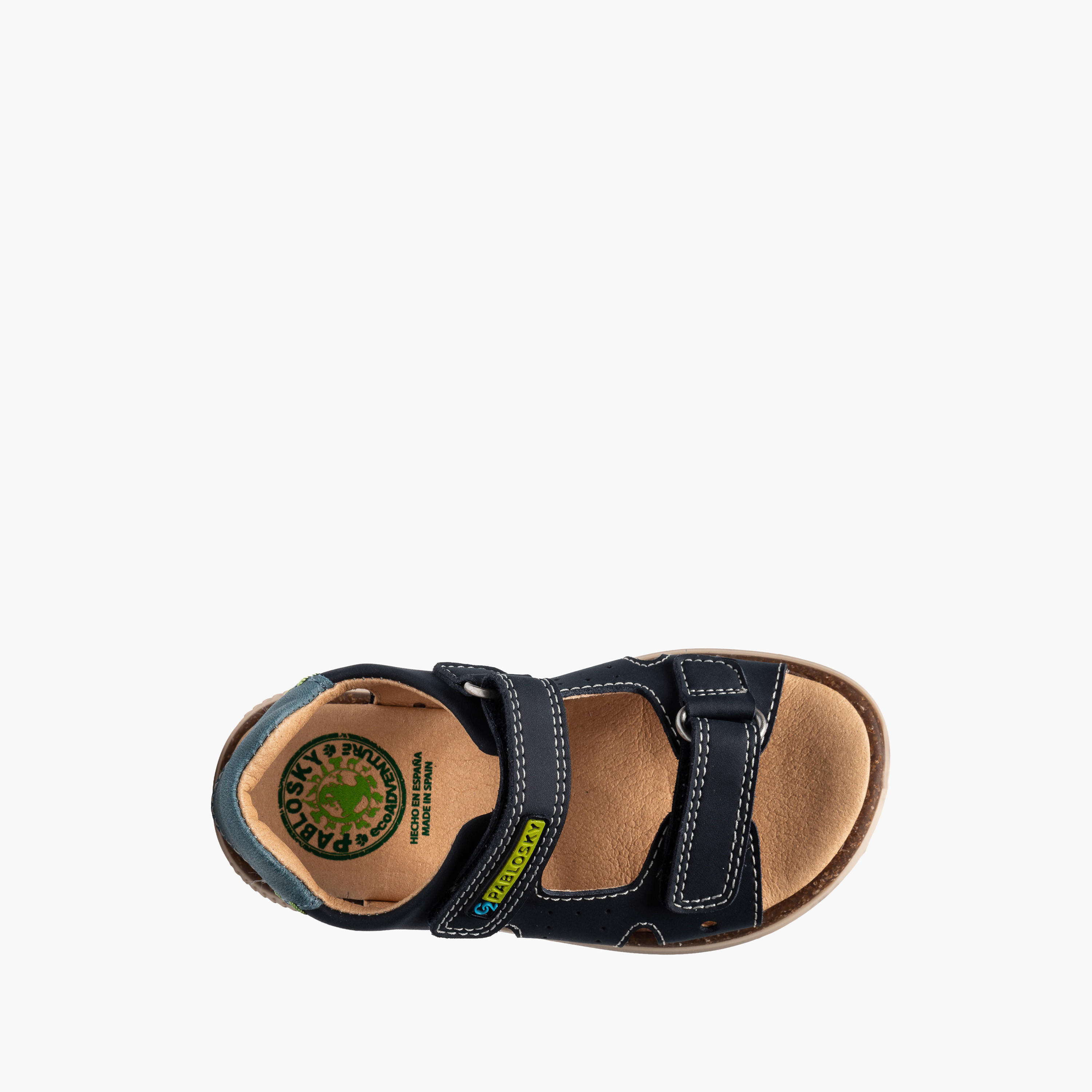 صندل بشريط إغلاق لاصق وتفاصيل مغرزة للأولاد من بابلوسكي-boys-shoes-sandals-image-4