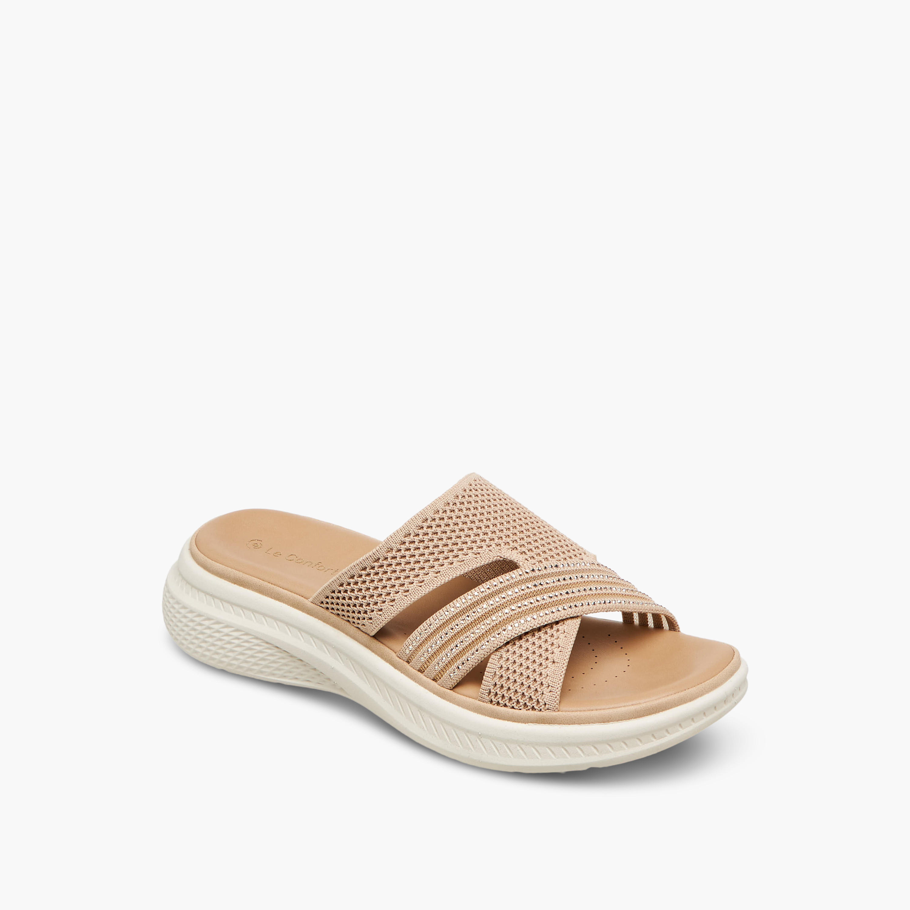 Le Confort Women Embellished Flyknit Sandals-women-shoes-sandals-heeled-image-2