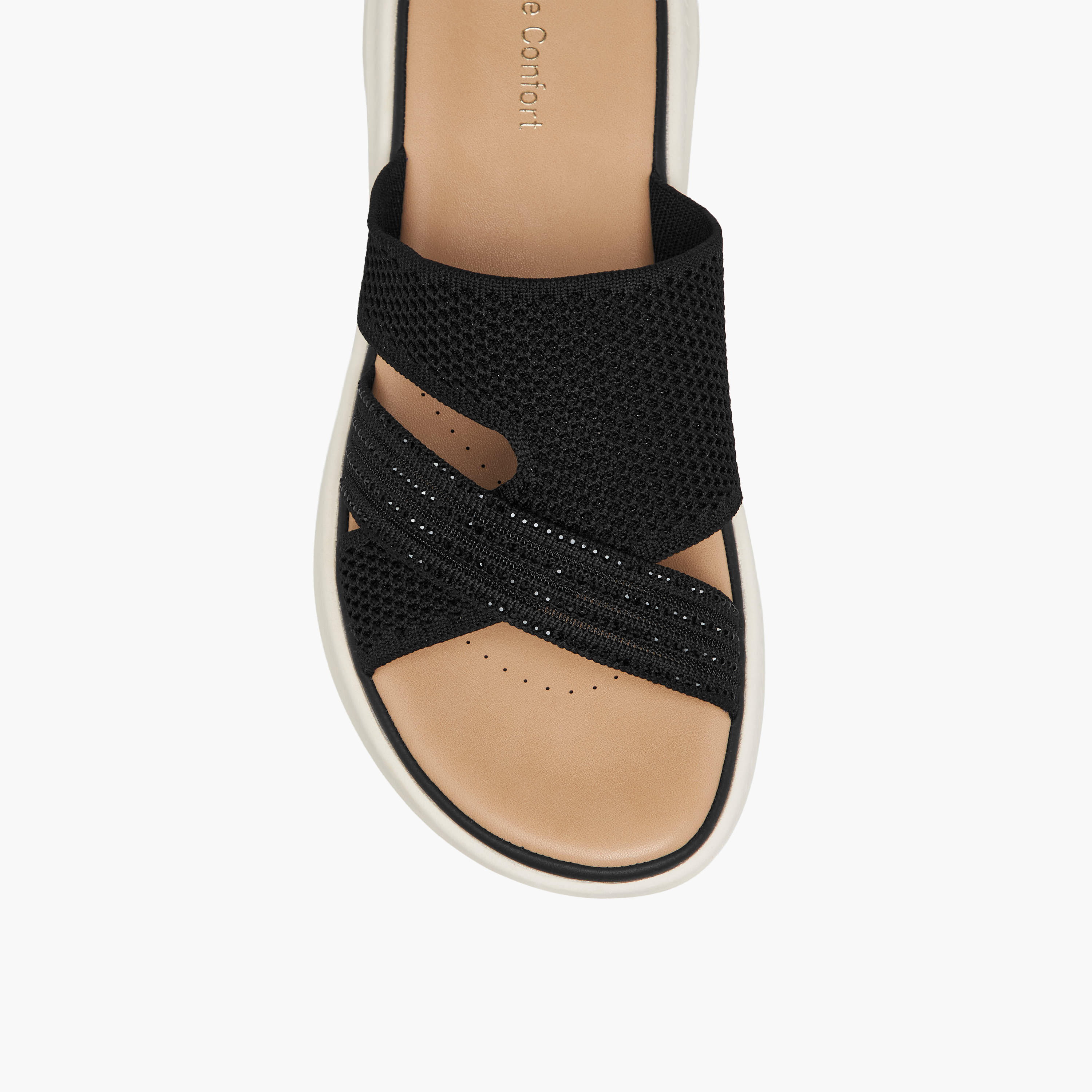 Le Confort Women Embellished Flyknit Sandals-women-shoes-sandals-heeled-image-4