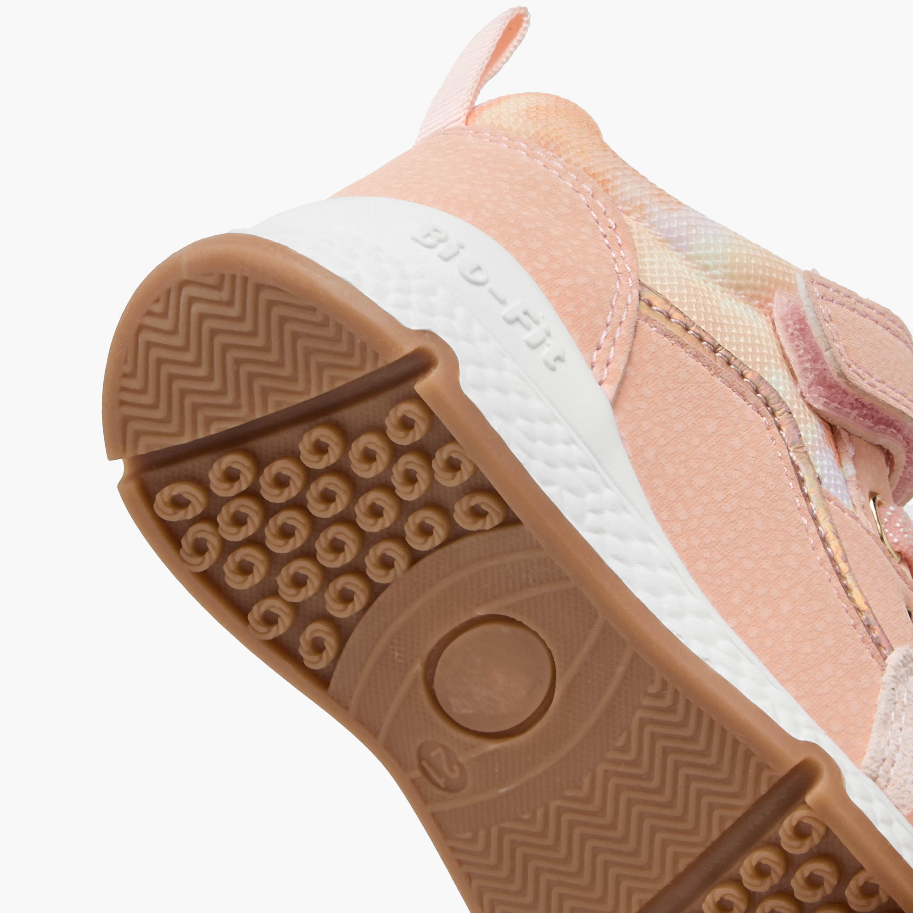 Barefeet Panelled Sneakers with Hook and Loop Closure-girls-shoes-sneakers-image-5