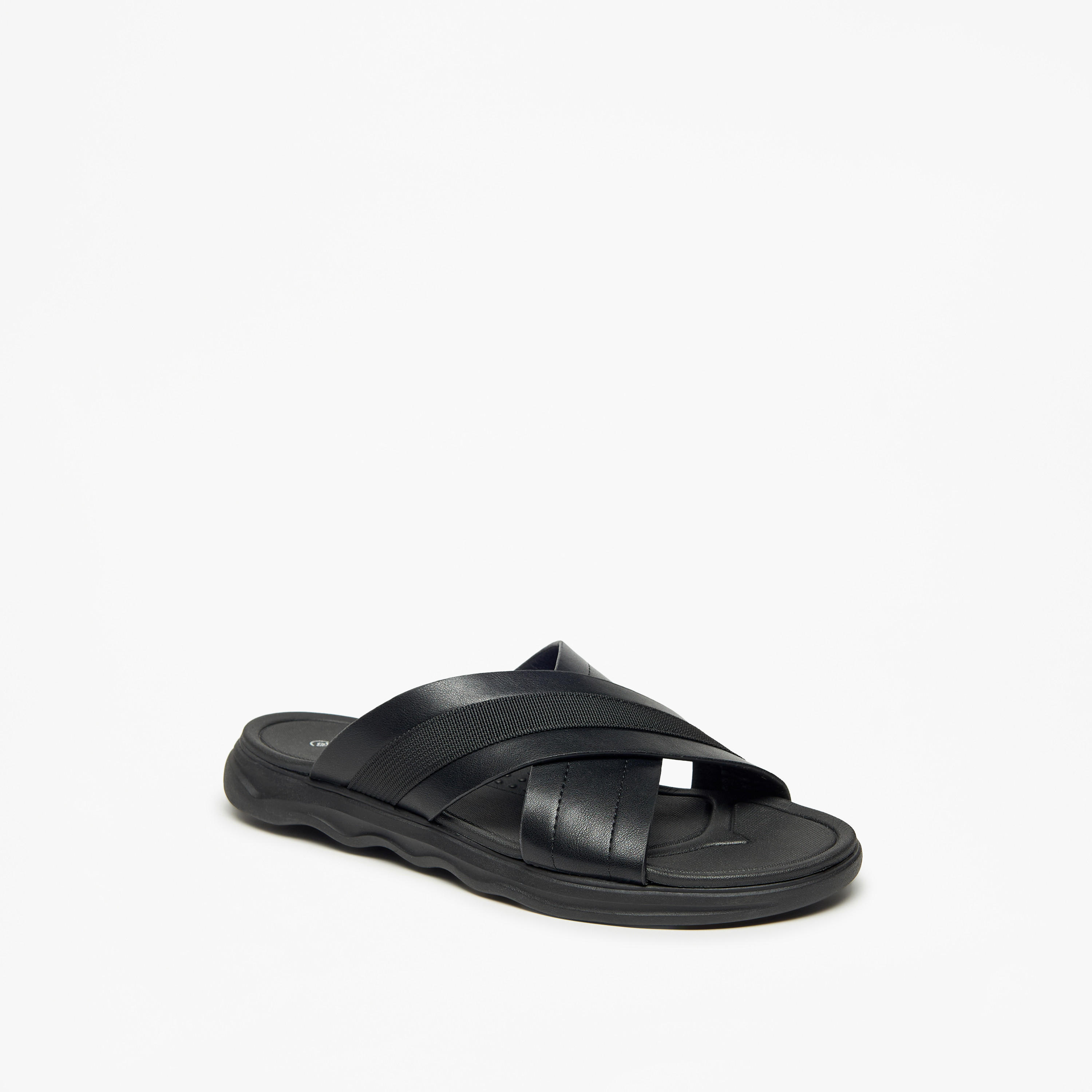 صندل سهل الارتداء بارز الملمس بحزام متقاطع من لو كونفورت-cpmen-footwear-sandals-image-2