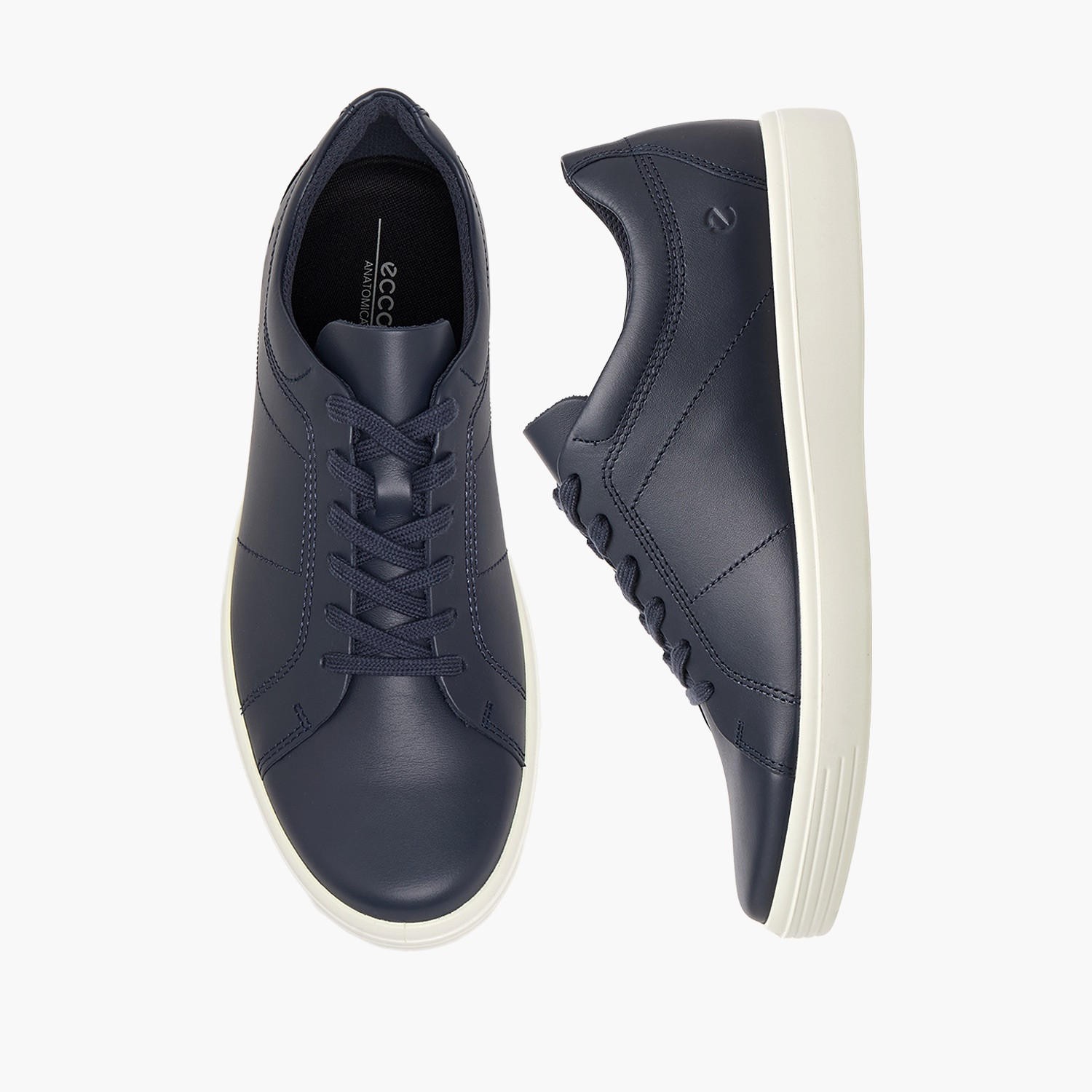 Ecco Men Leather Lace-Up Ankle Sneakers-men-shoes-sneakers-image-1