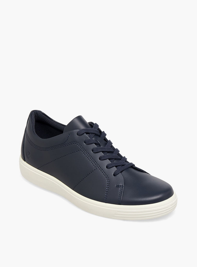 Ecco Men Leather Lace-Up Ankle Sneakers-men-shoes-sneakers-image-2