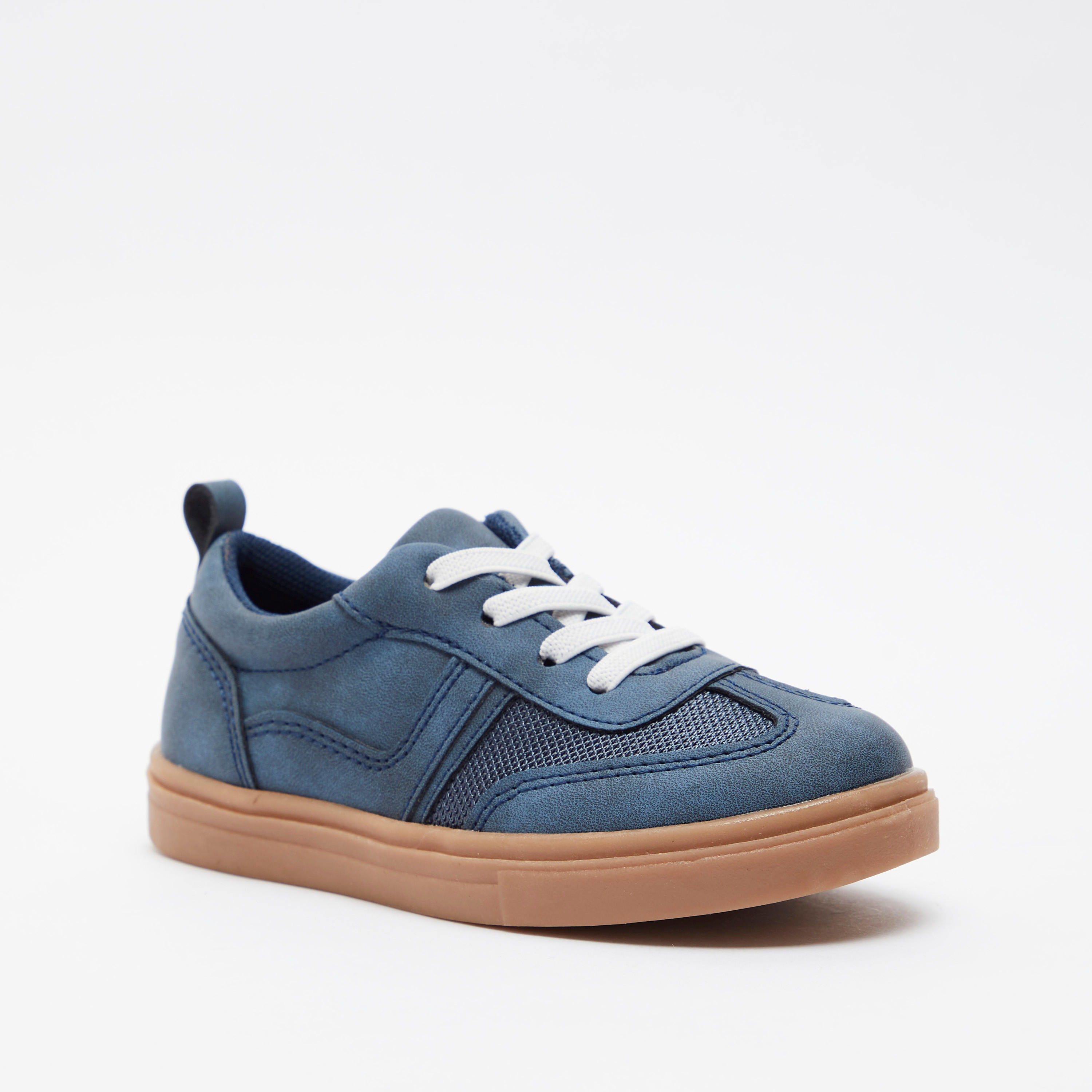 Juniors Textured Lace-Up Sneakers-boys-shoes-sneakers-image-2